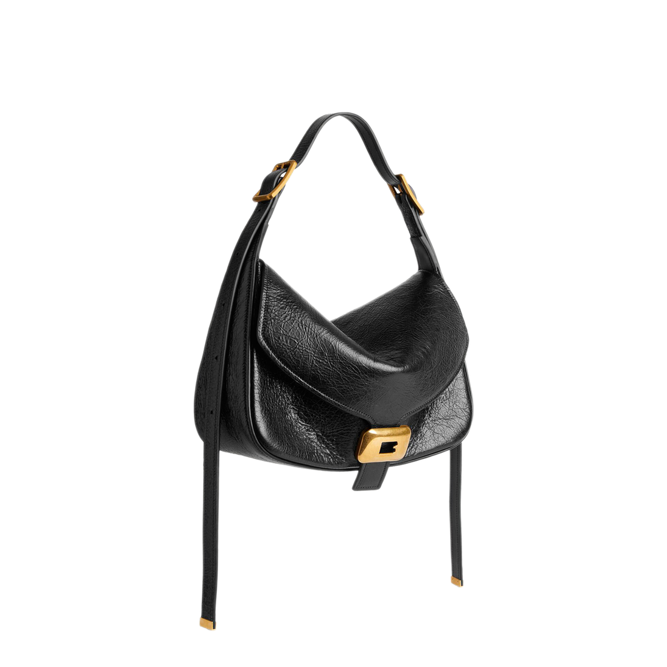Clicca Shoulder Bag Medium in Black - Image 3