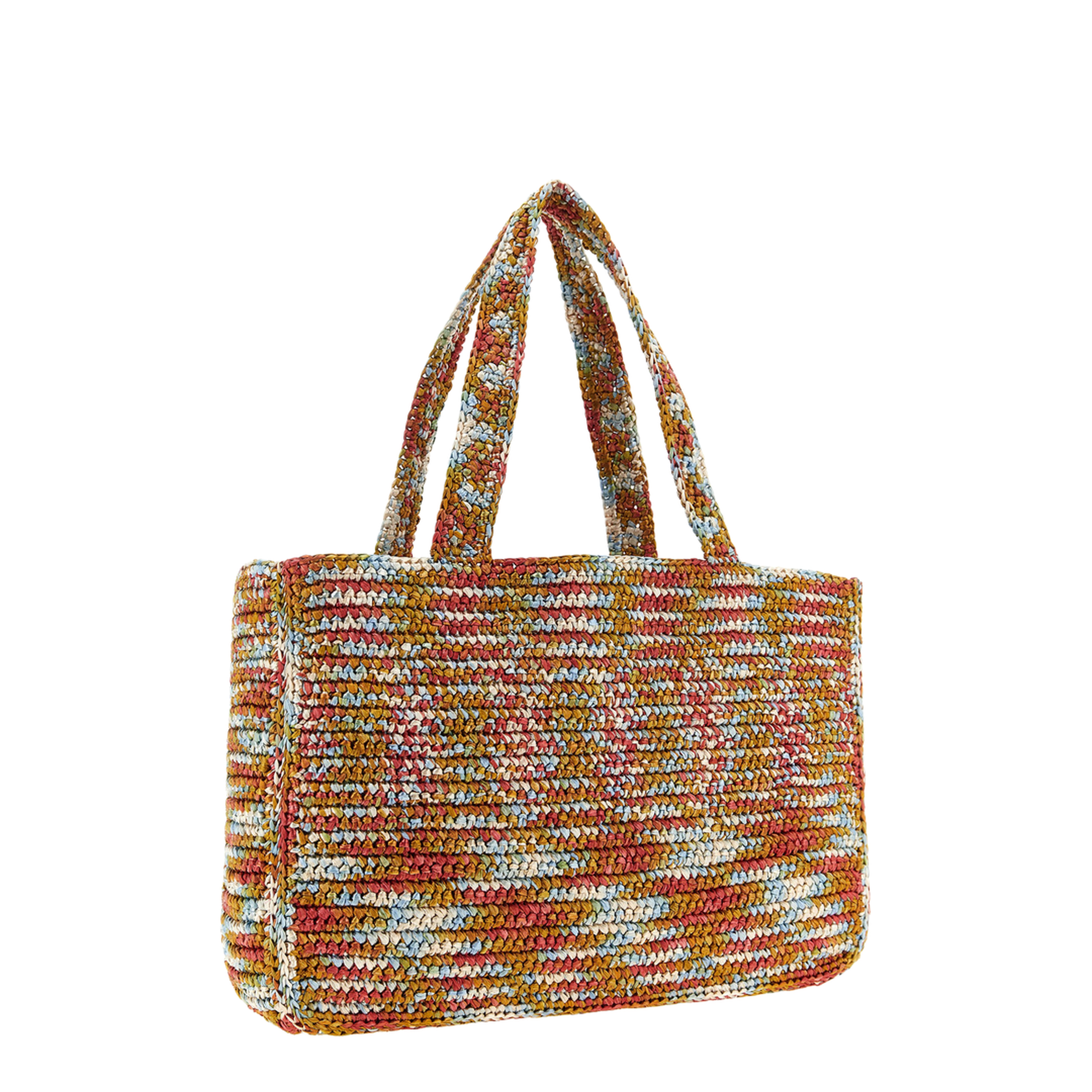 Viva Superstar Big Woven Tote Bag - Orange - Image 2