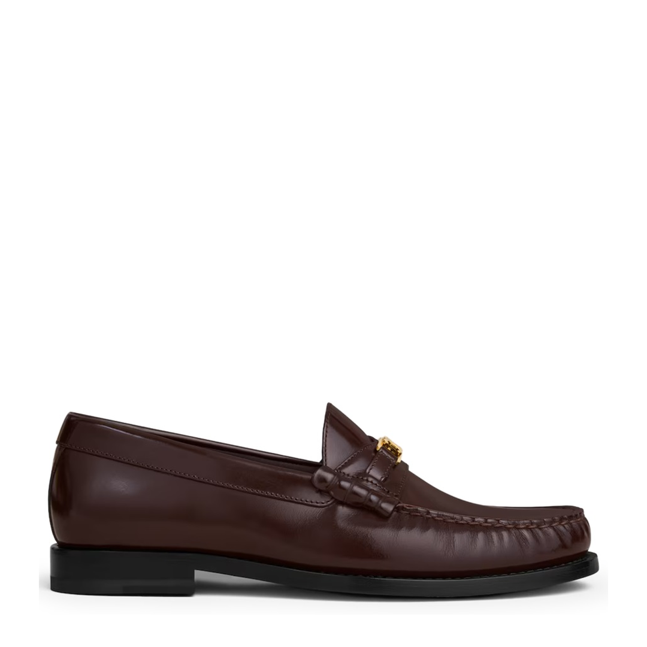 Luco Loafer in Polished Bullskin - Dark Brown - Image 1