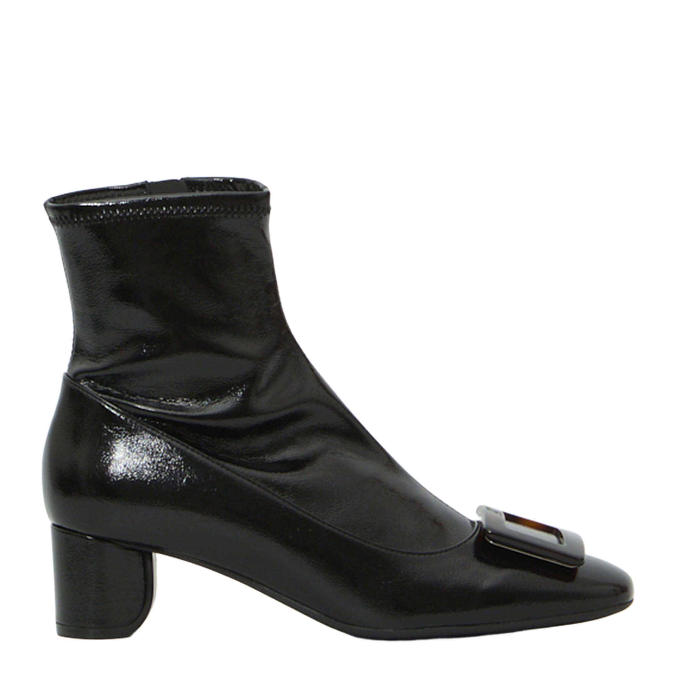 Roundy Turtle Stretch Ankle Boots - Image 1
