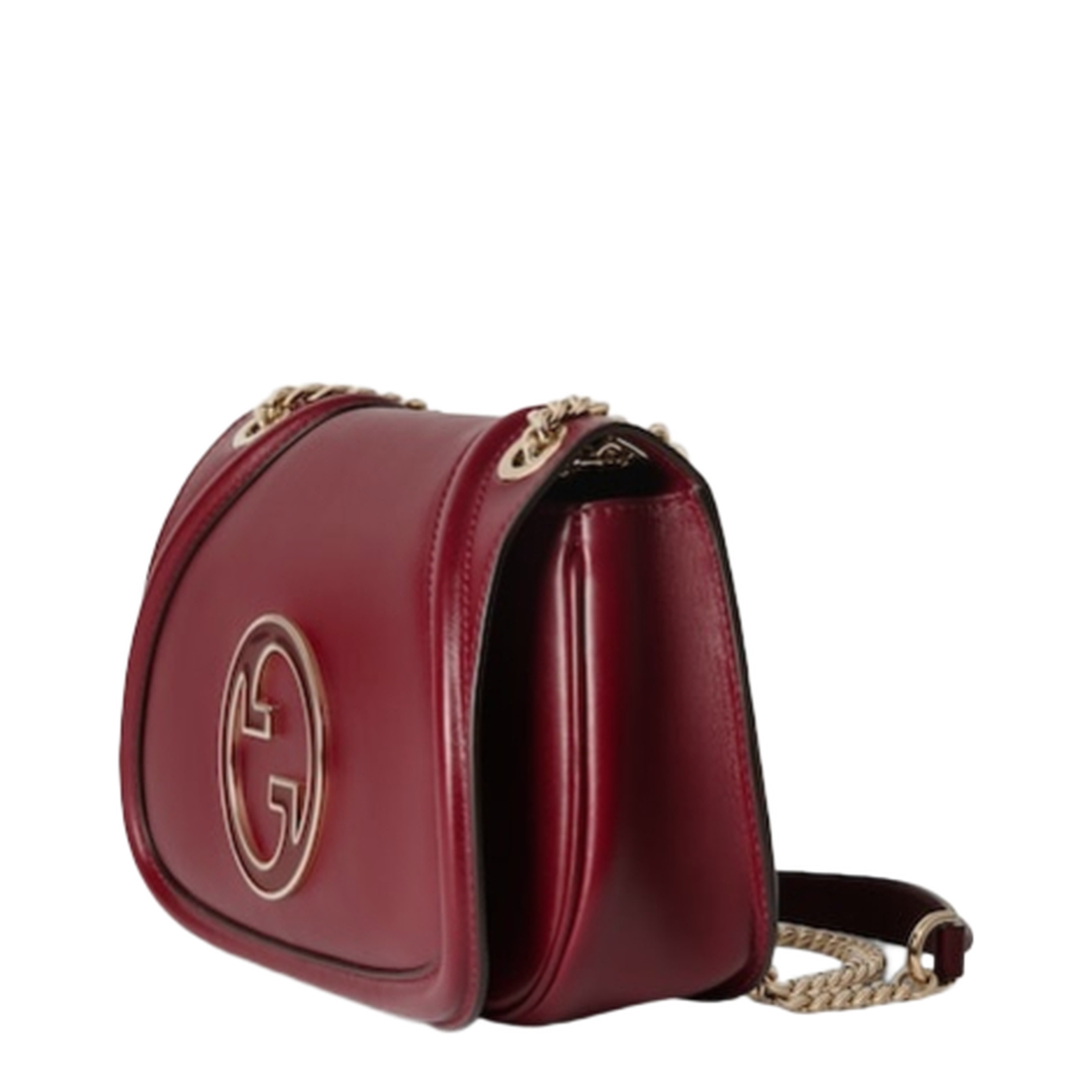 Blondie Medium Leather Shoulder Bag - Burgundy - Image 2