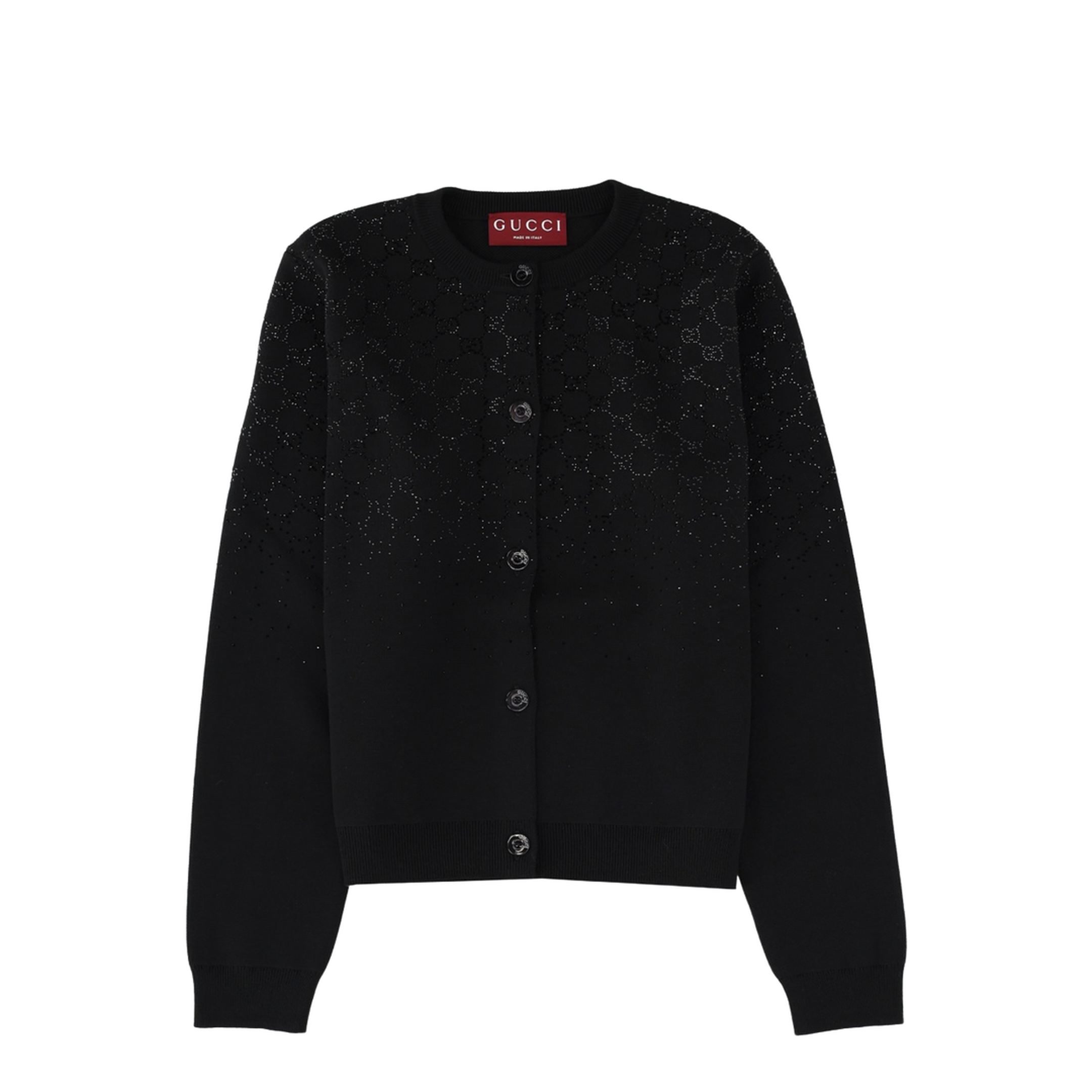 Fine Wool Cardigan with Crystals - Image 1