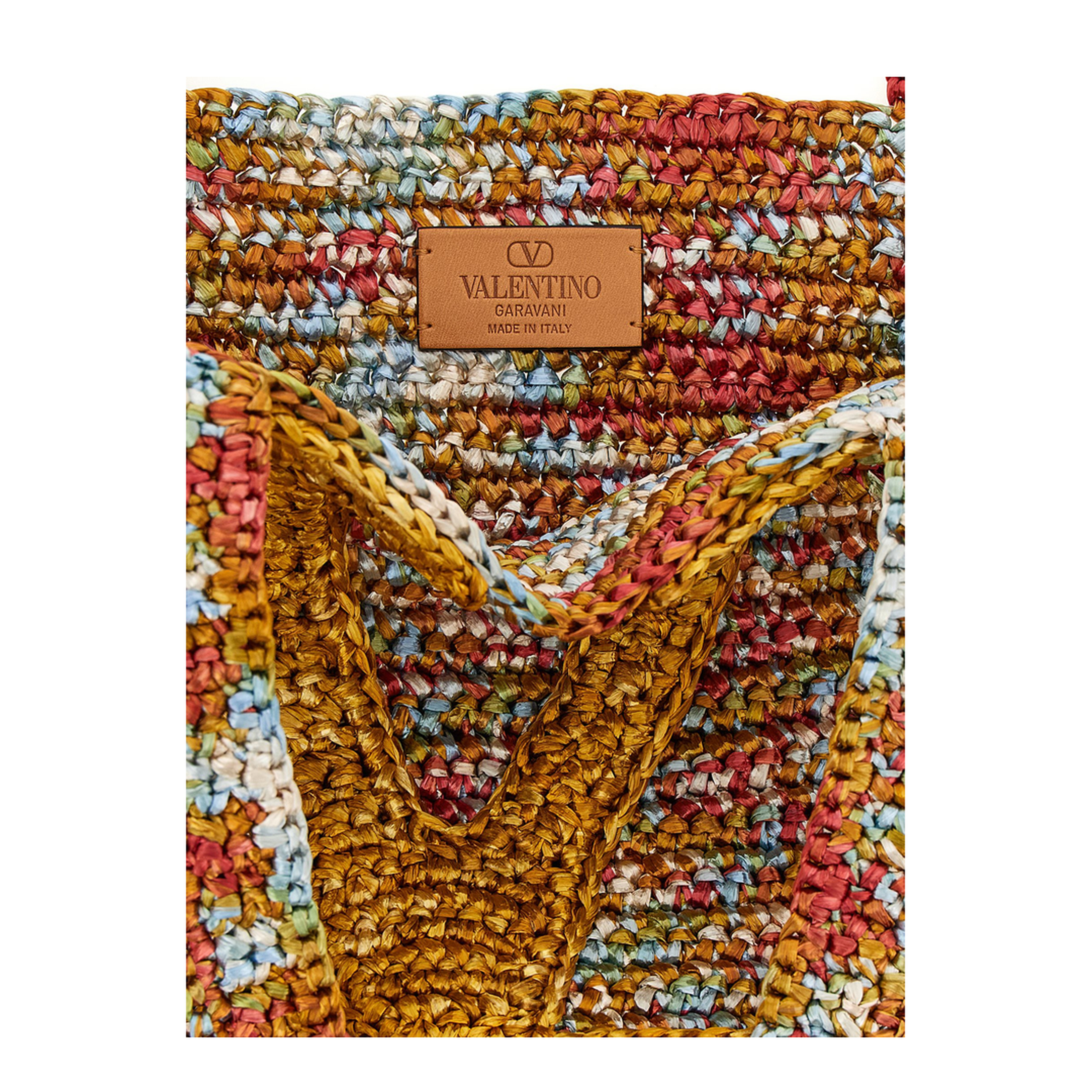 Viva Superstar Big Woven Tote Bag - Orange - Image 4