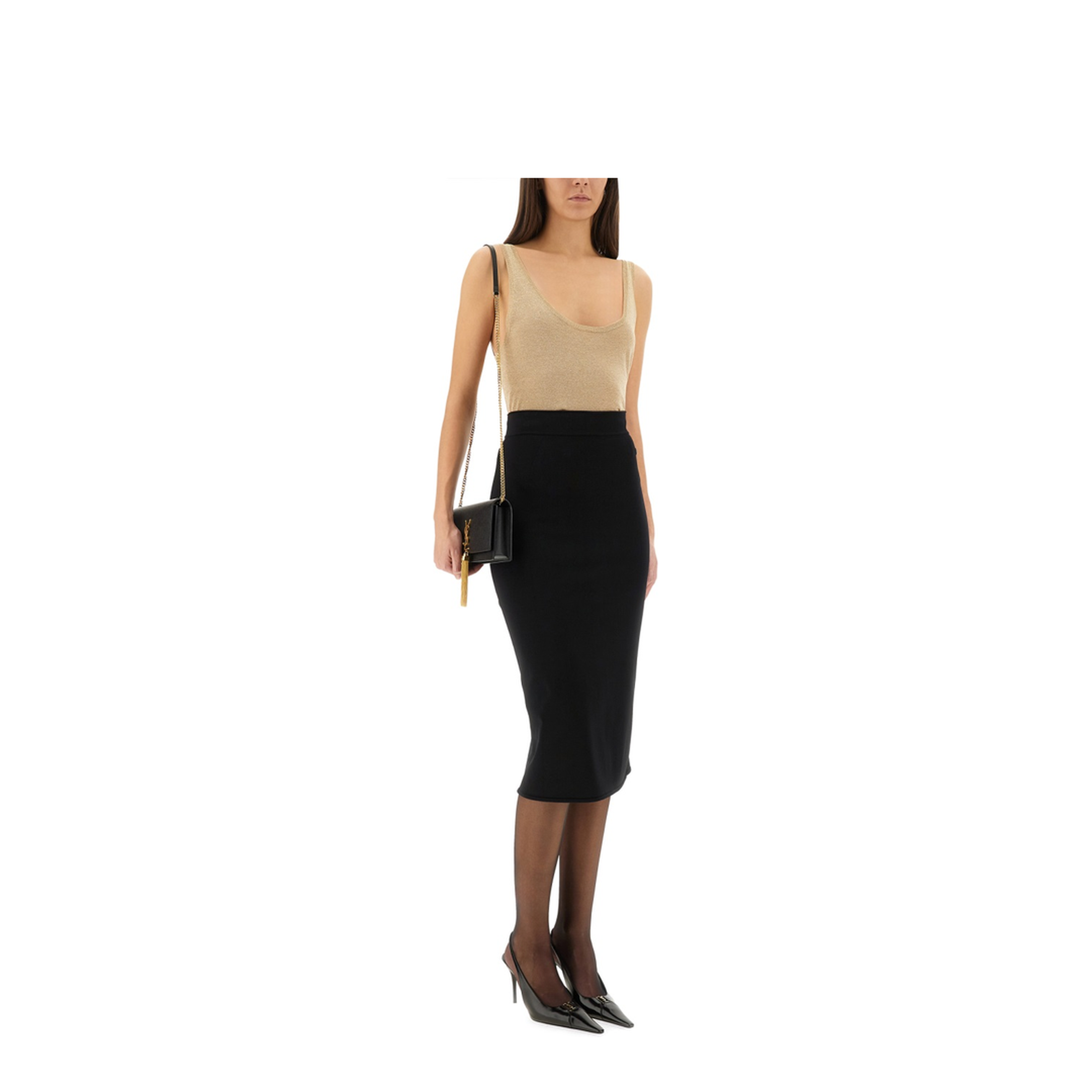 Lurex Knit Tank Top - Image 2