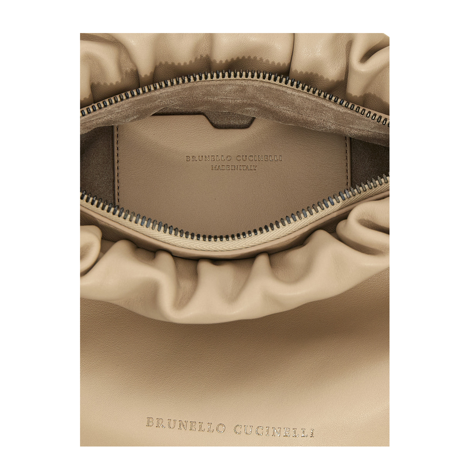 Brioche Hobo Soft Bag With Precious Chain - Image 3