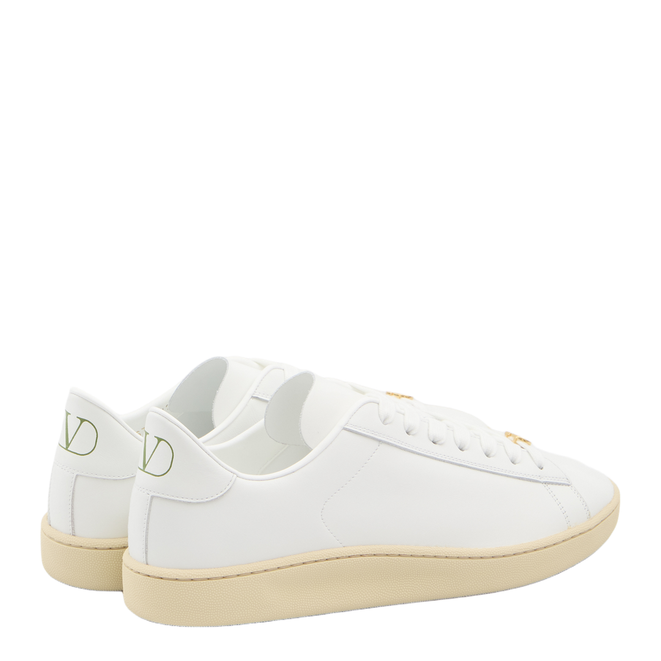 White Leather Sneakers - Image 3