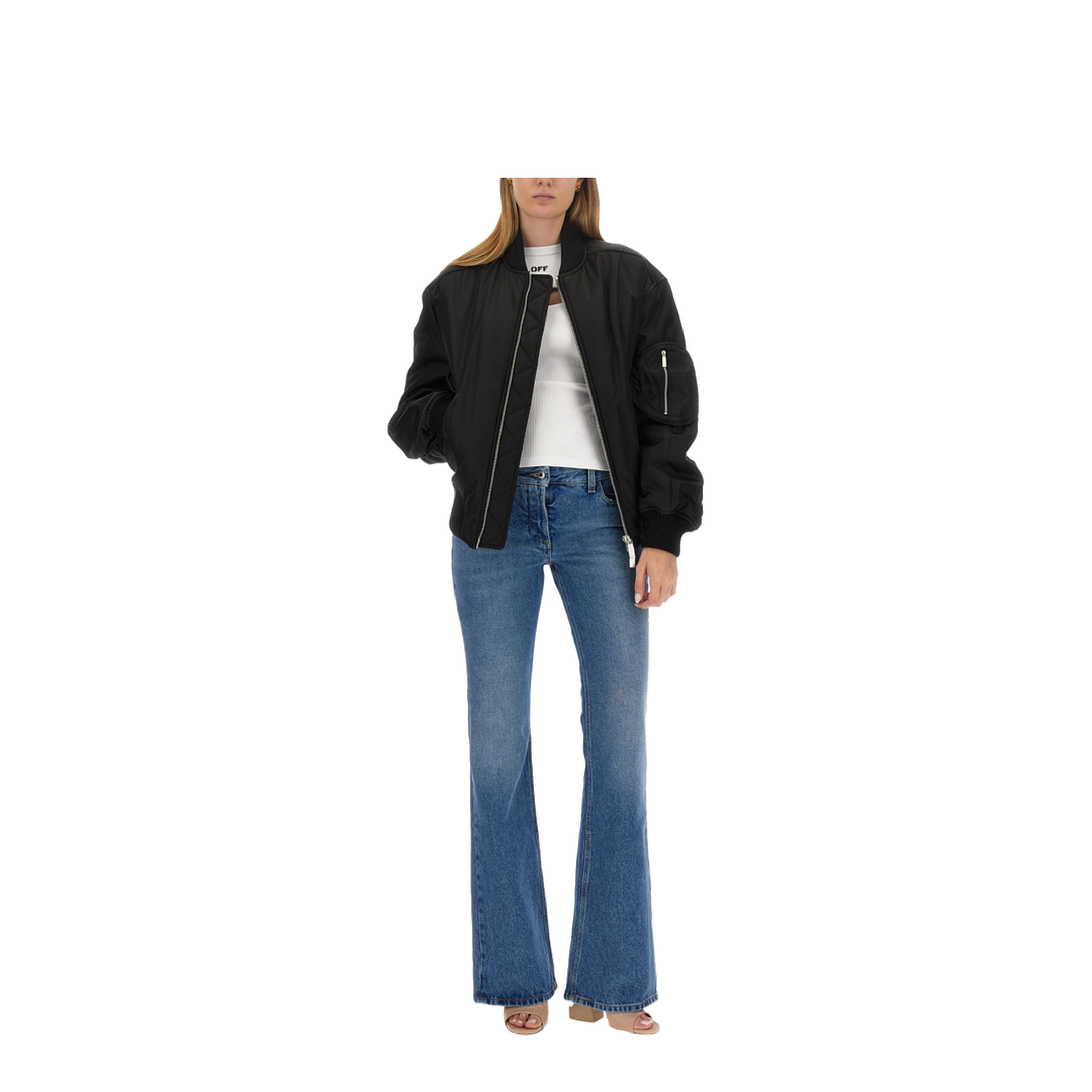 Nylon Bomber Jacket - Image 2