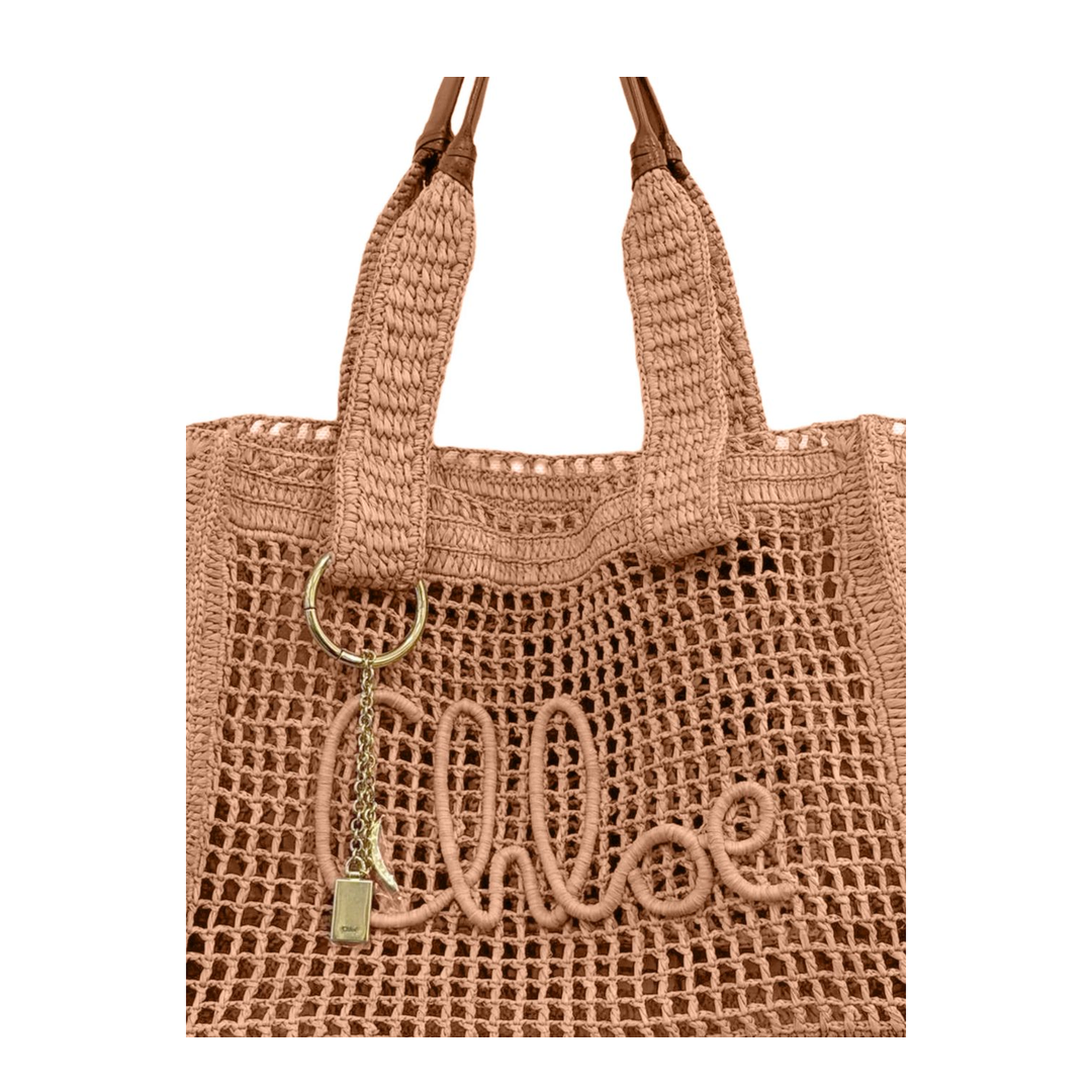 Summer Banana East-West Raffia Tote Bag - Summery Beige - Image 2