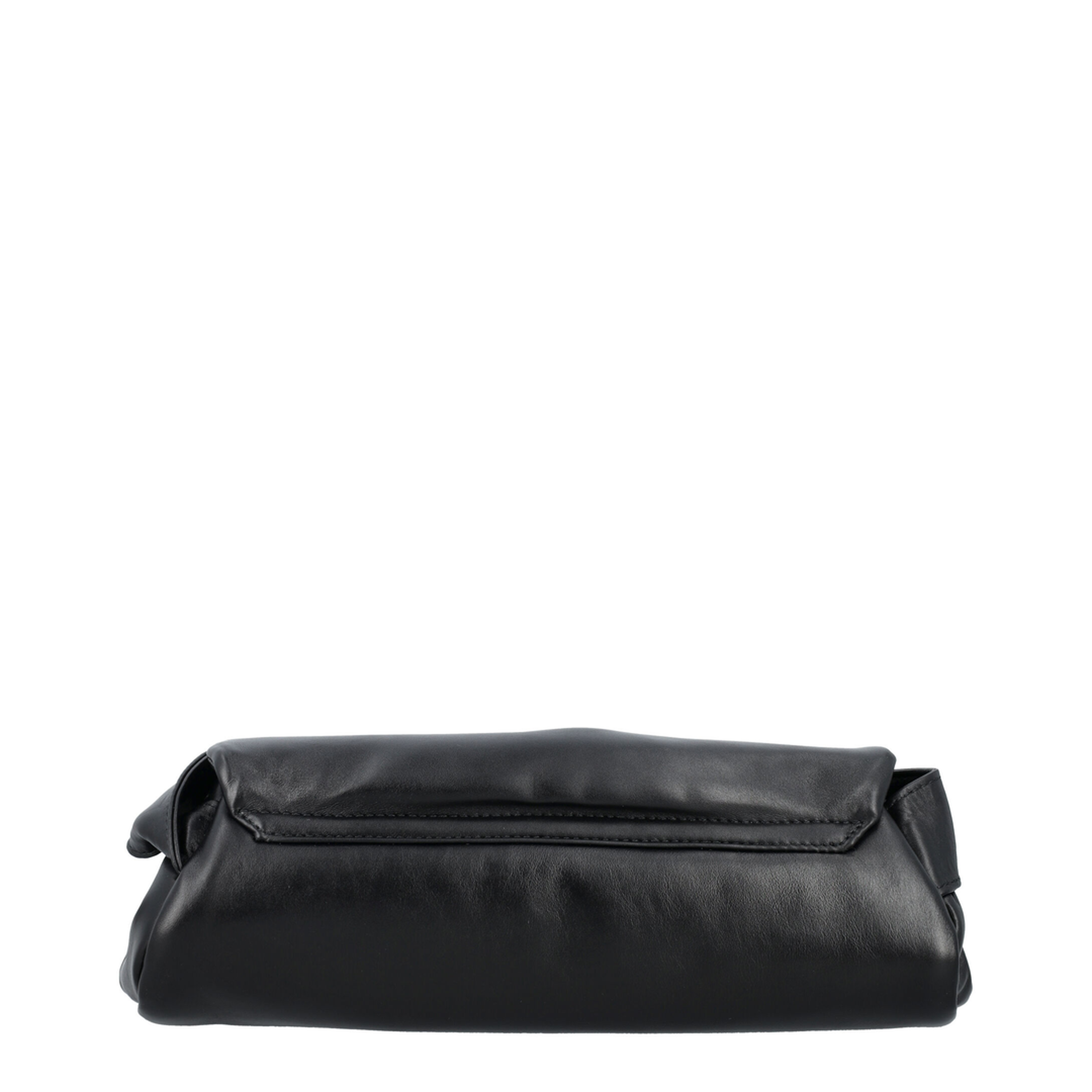 Cannolo Small Calf Leather Shoulder Bag - Black - Image 4