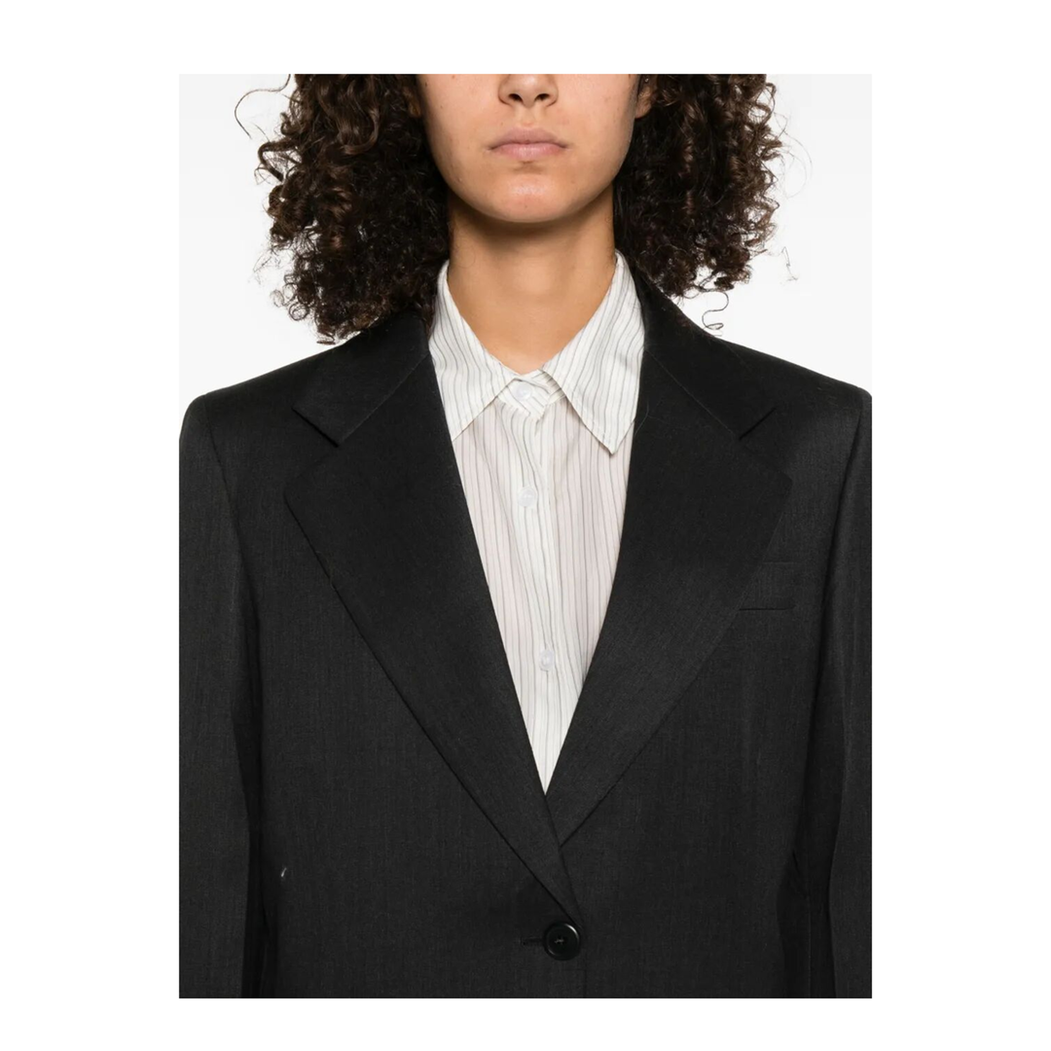 Notched-Lapels Wool Blazer - Image 5