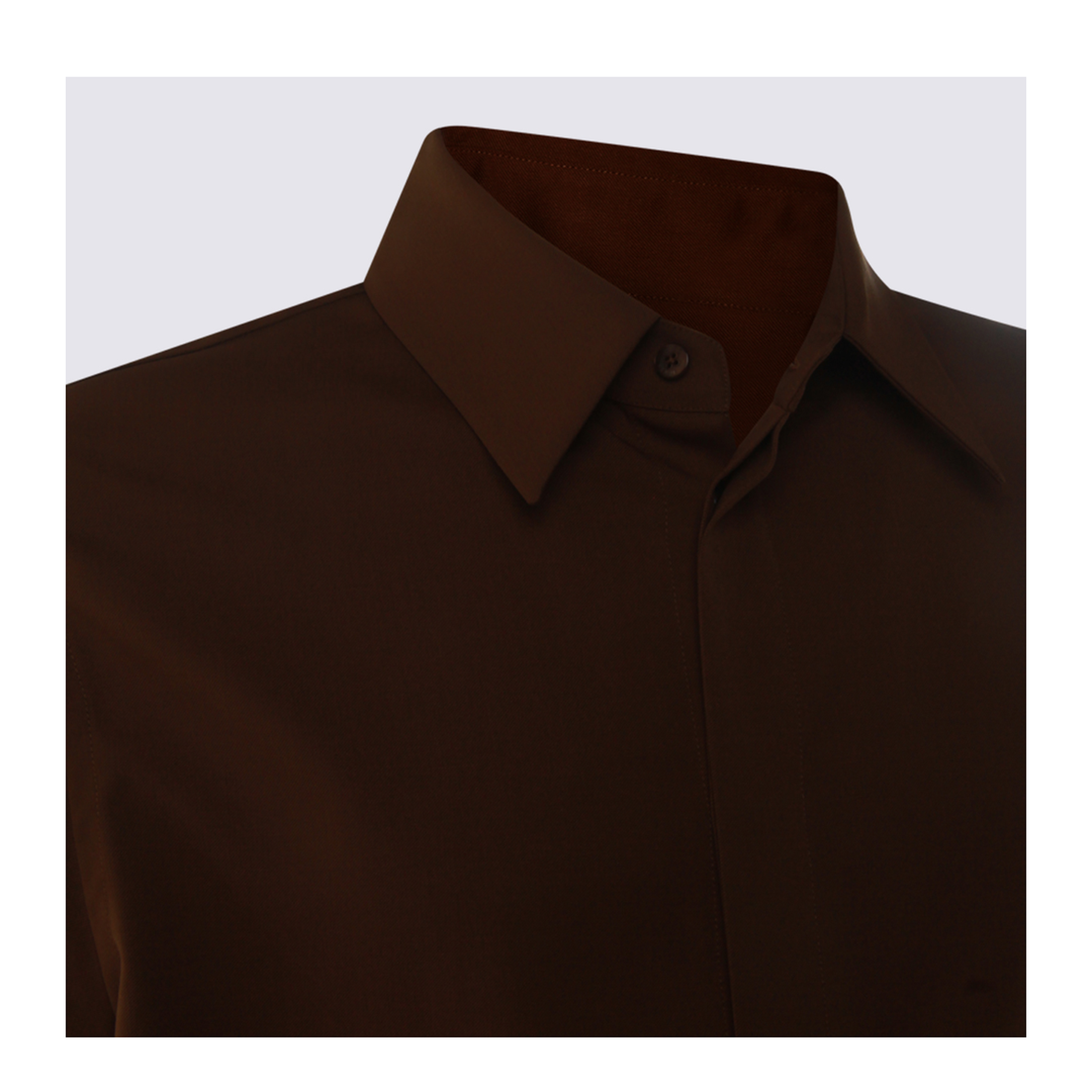 Rust-coloured Wool Shirt - Image 8