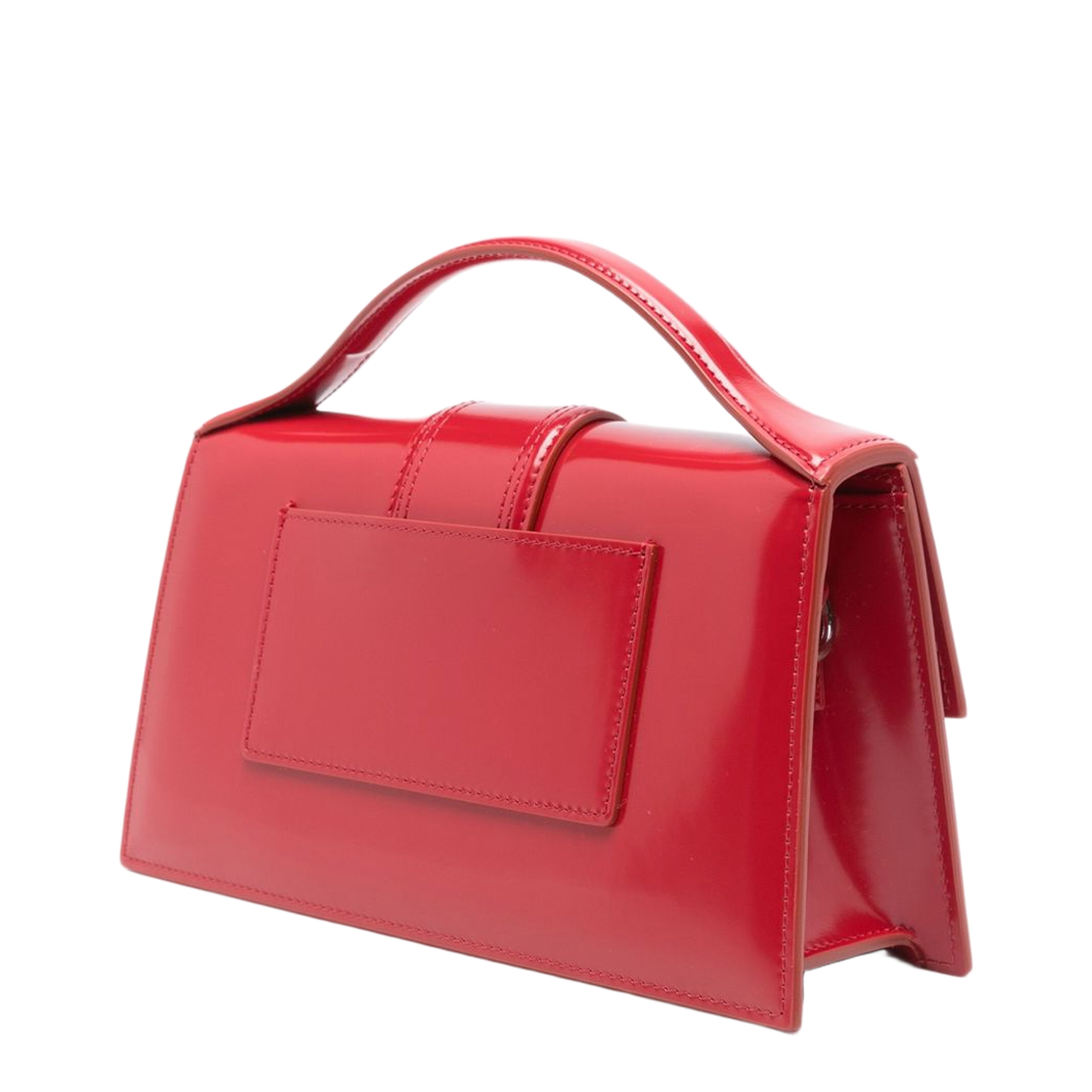 The Large Bambino Leather Top-Handle Bag - Rosso - Image 5
