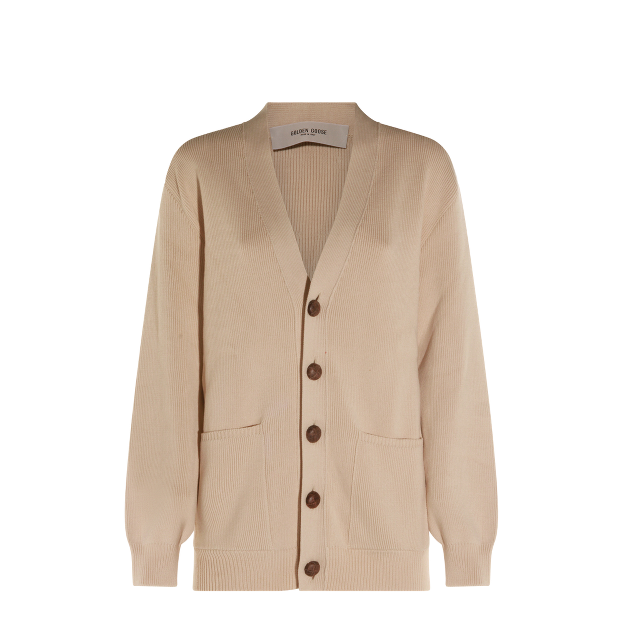 Cotton V-Necked Cardigan - Image 1
