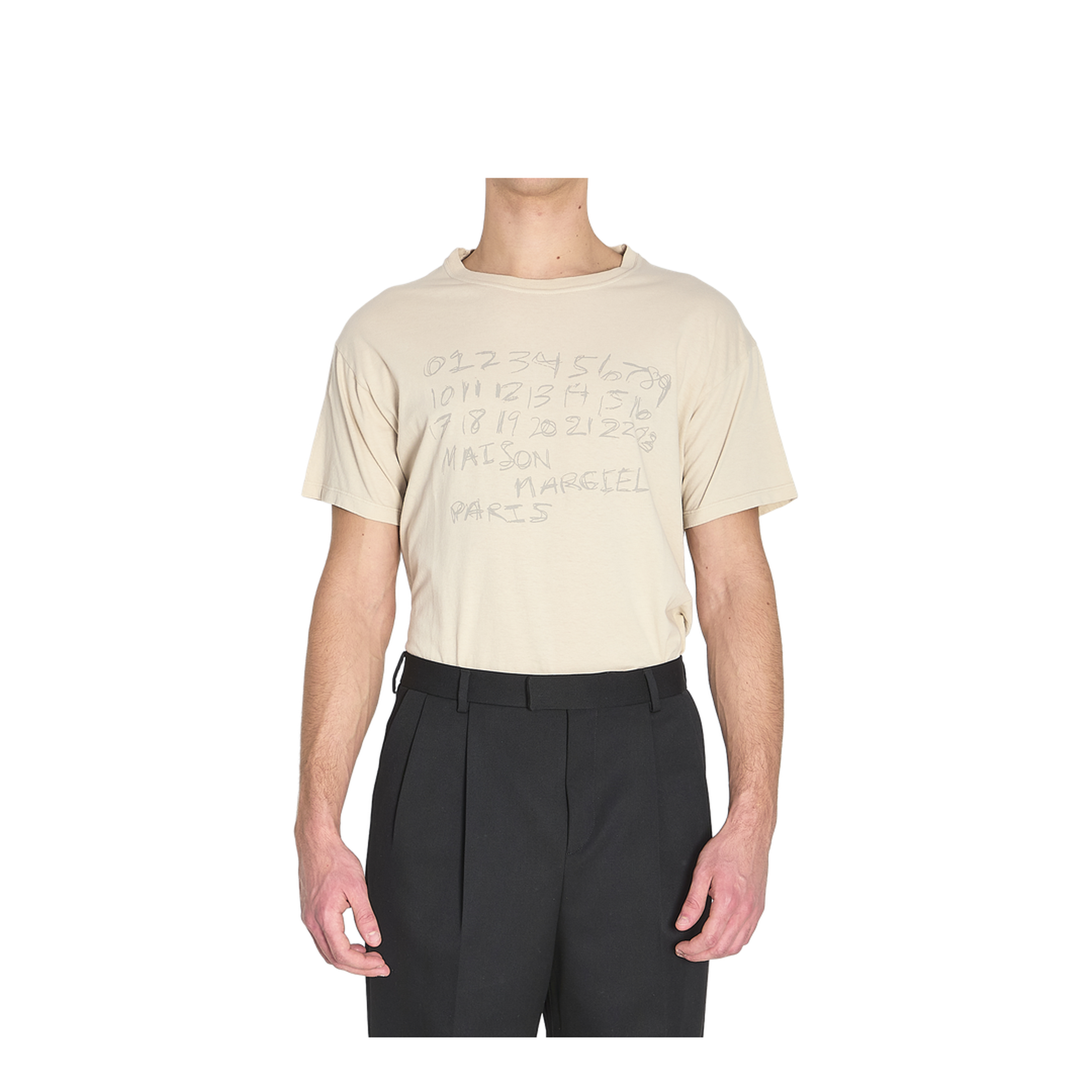 Numeric Sand-Coloured Cotton T-Shirt - Image 1