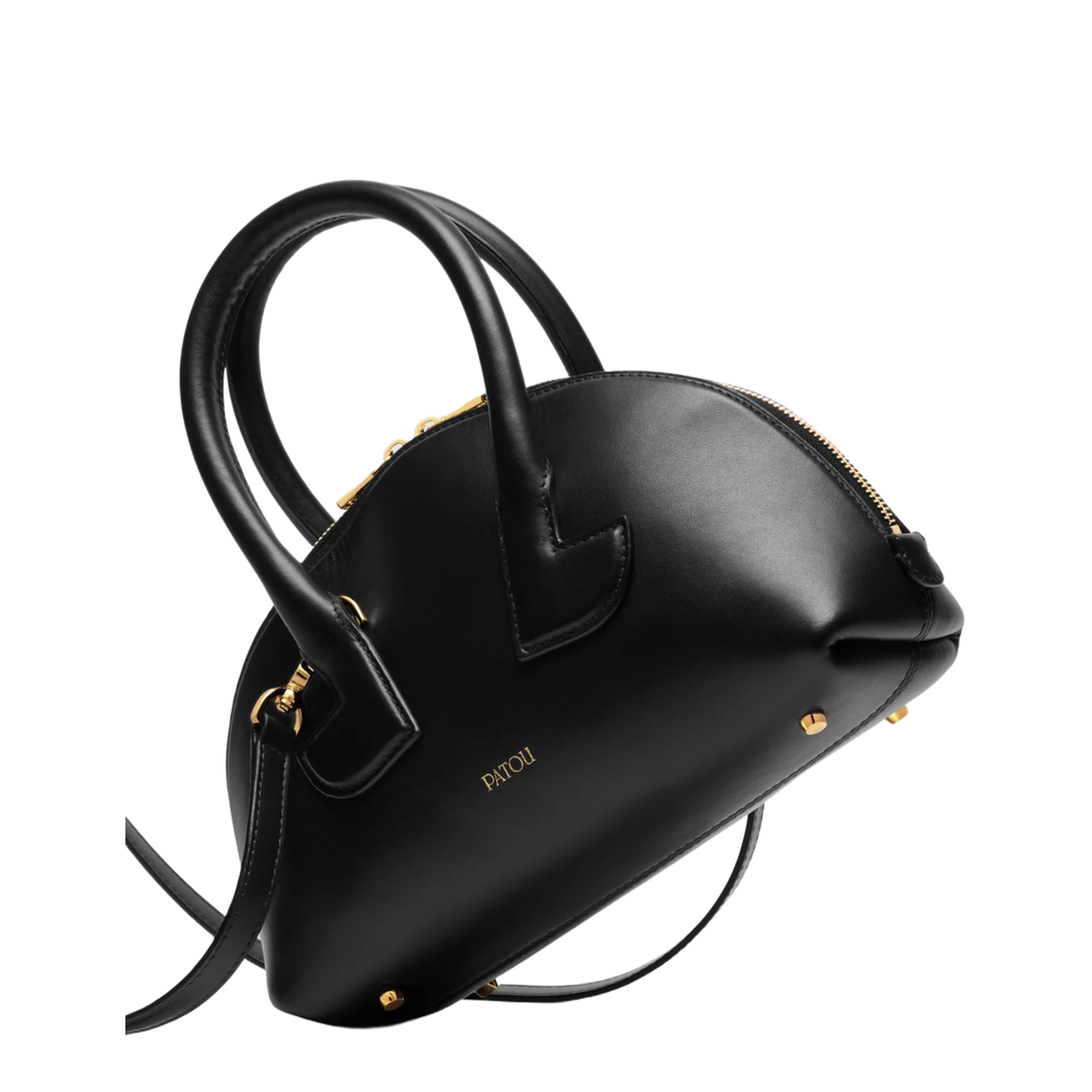 Patou Le Patou Bowling Bag PM Leather - Black - Image 2