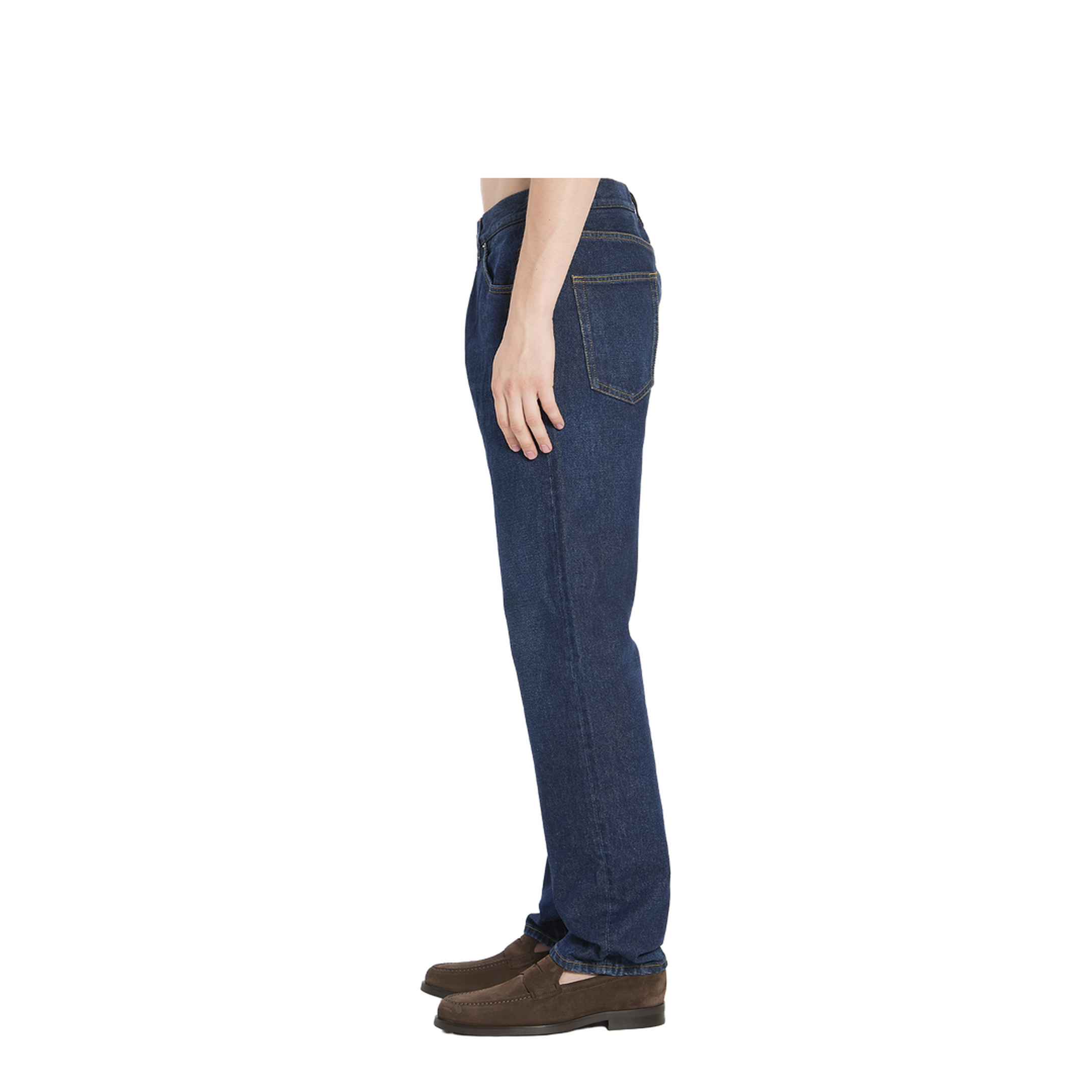 Denim Pants with Plaque - Image 3