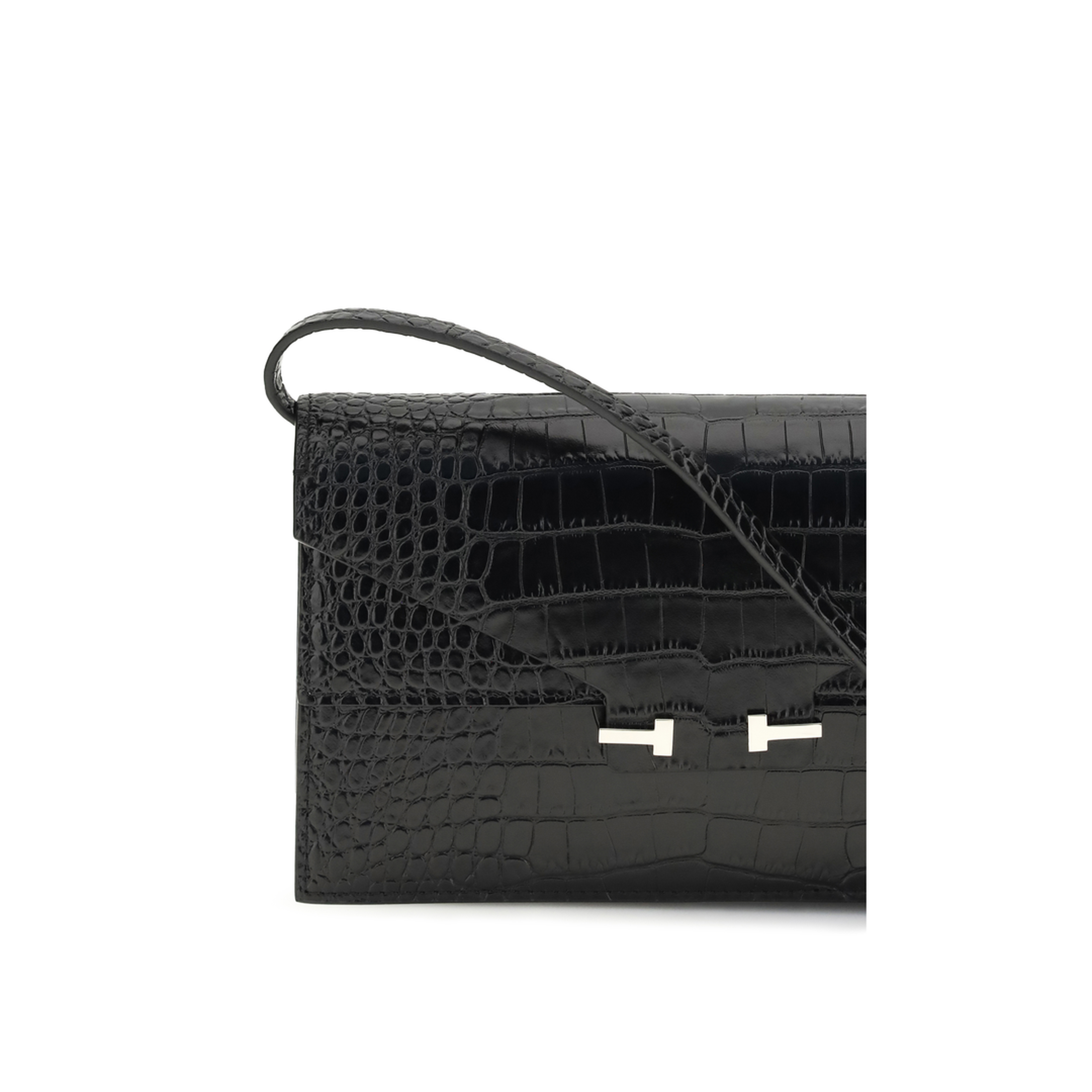 Crocodile Print Shoulder Bag - Image 4