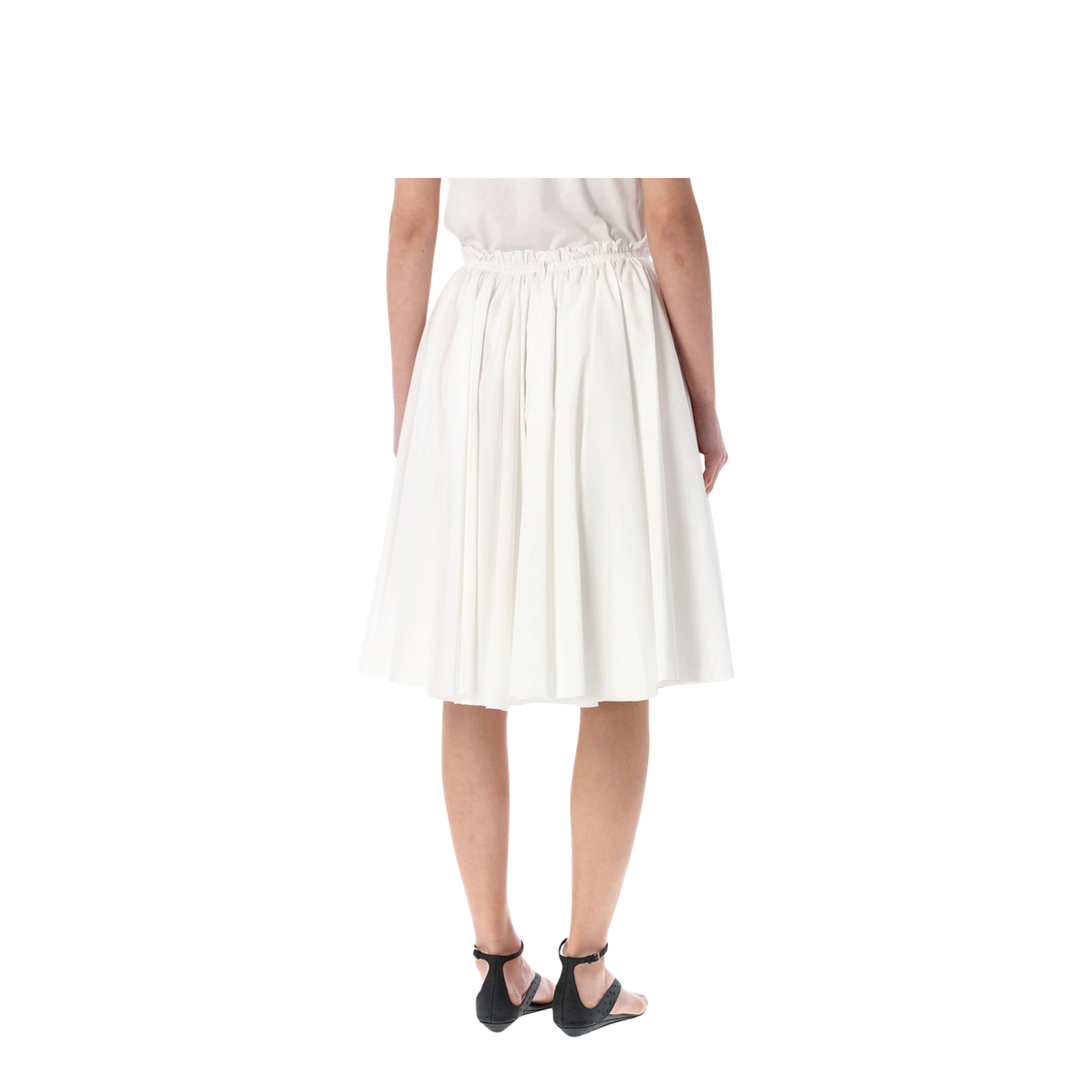 White Cotton Skirt - Image 2