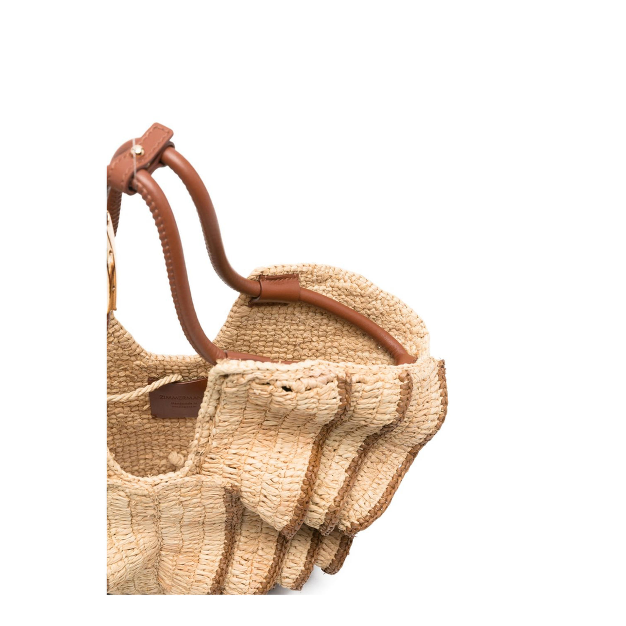 Goldentime Small Raffia Tote - Natural - Image 5