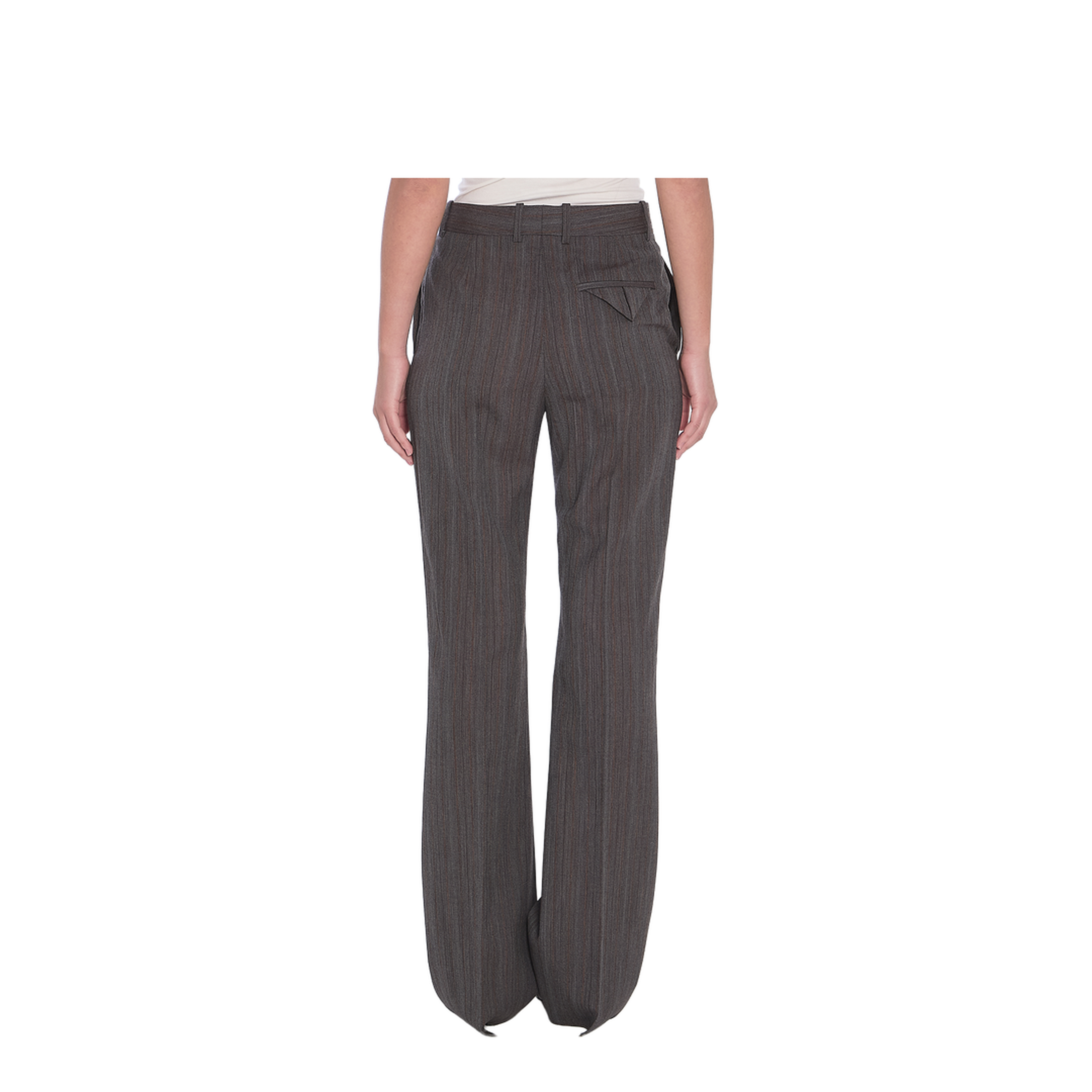 Wool Trousers With Thin Stripes - Image 4