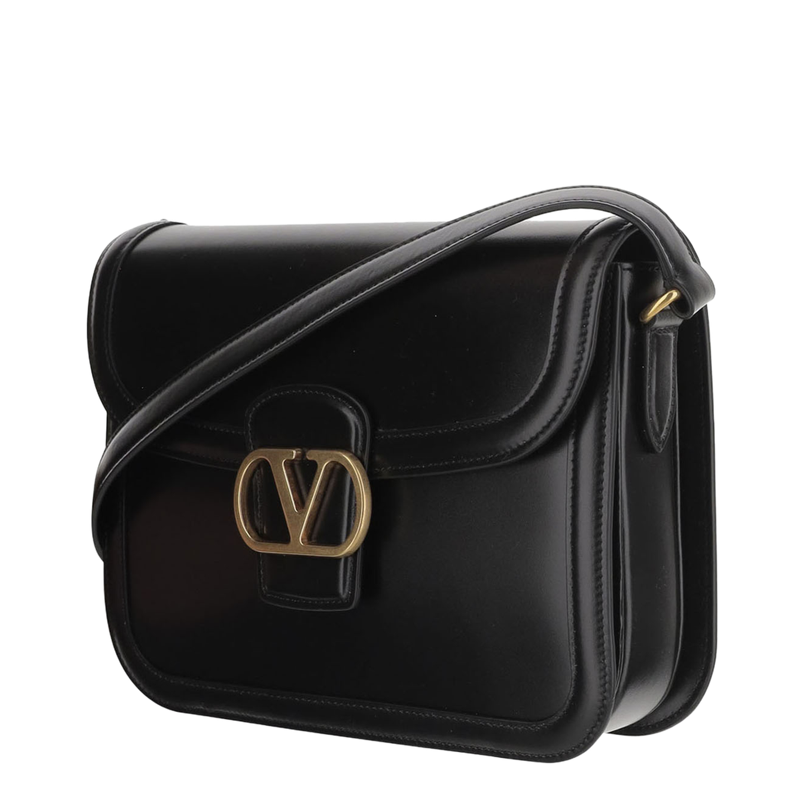 Valentino Garavani 9TO5 Calfskin Shoulder Bag - Nero - Image 4