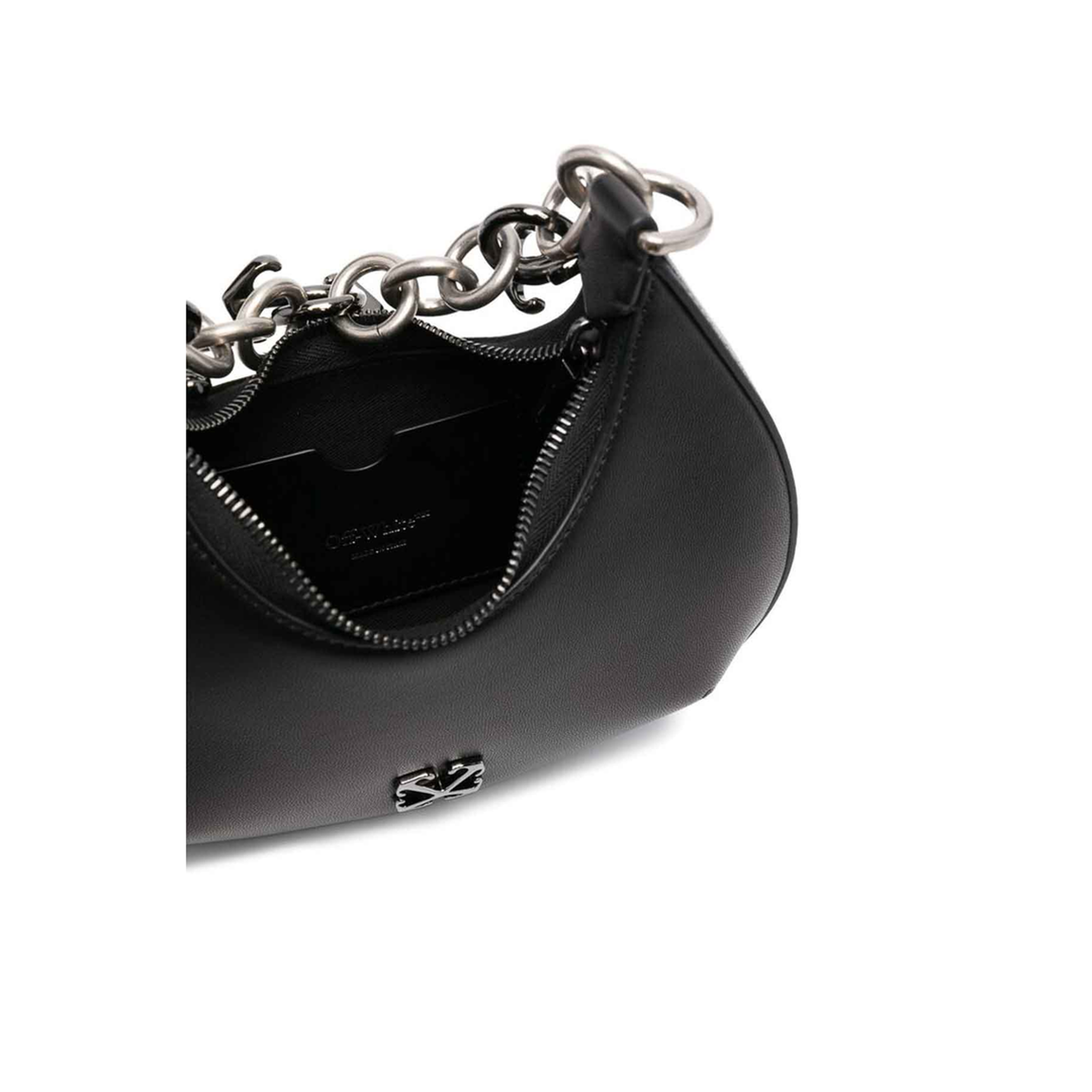 Hemisphere Cotton Shoulder Bag - Black - Image 2