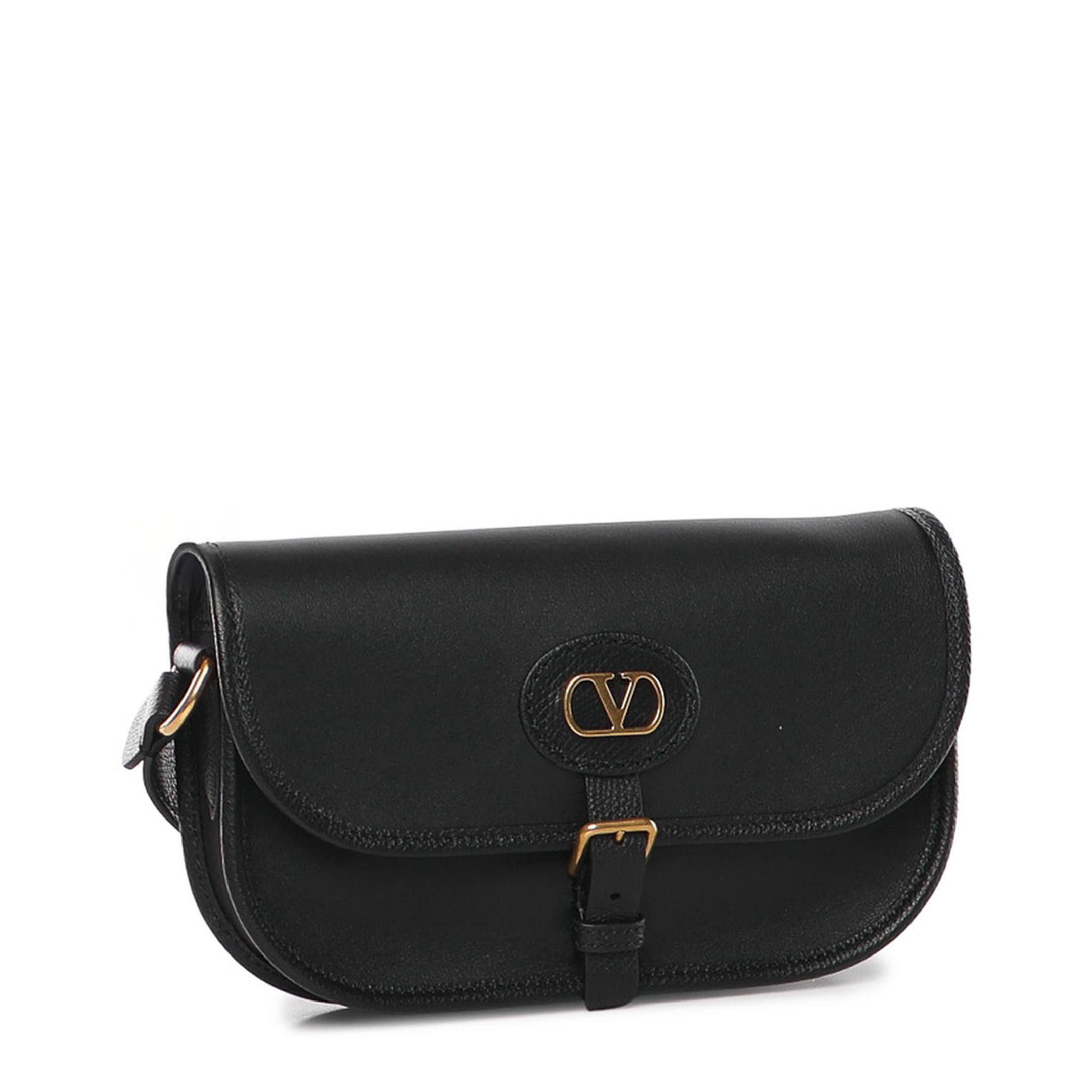 Antibes Small Calfskin Shoulder Bag - Black - Image 2