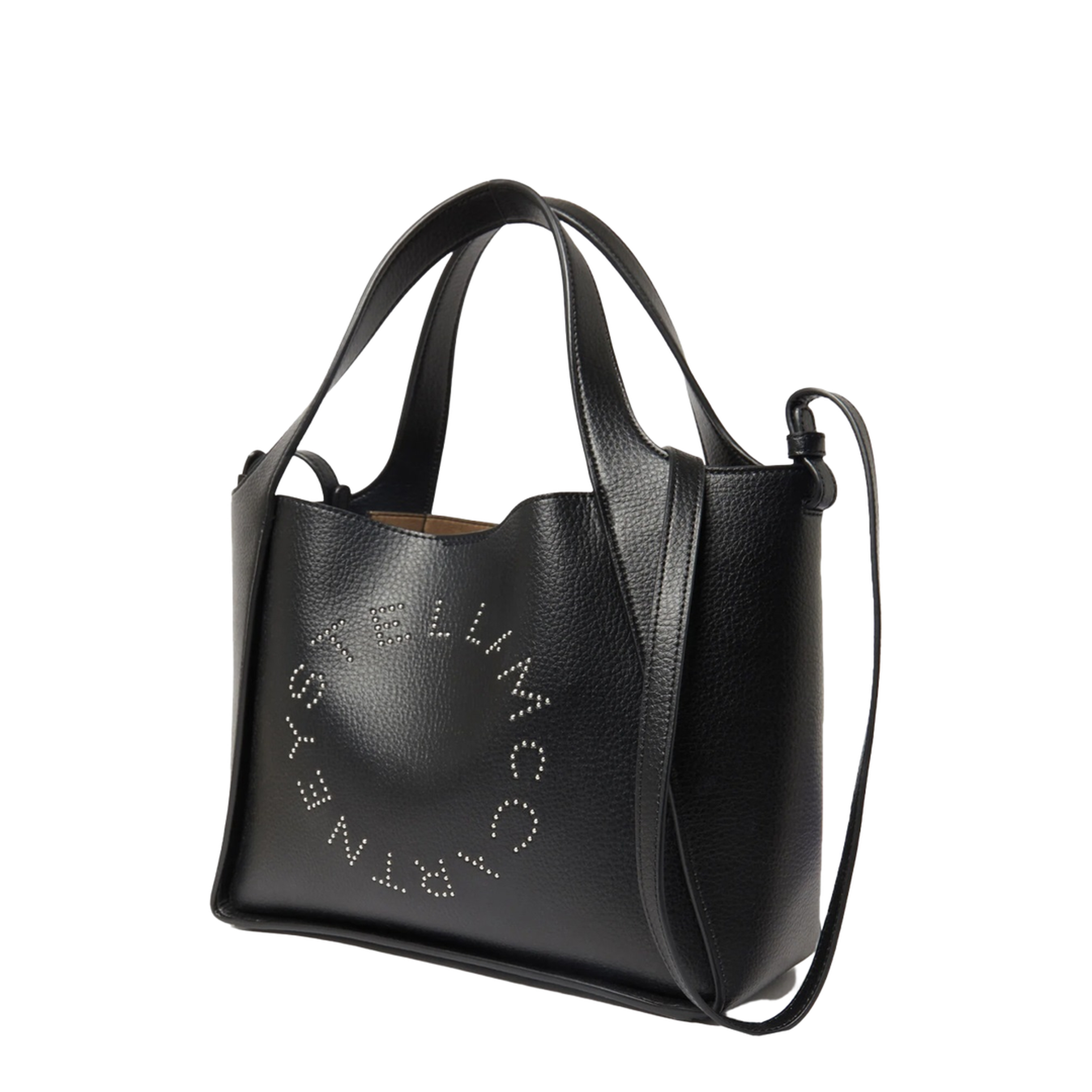 Logo Large Studded Tote Bag - Black - Image 3