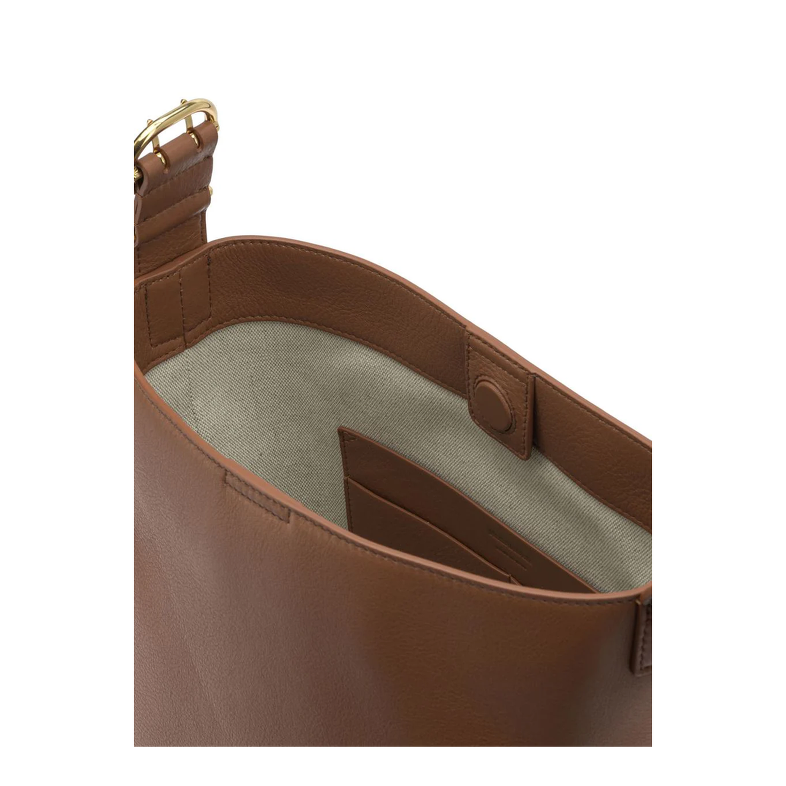 Cannolo Small Shoulder Bag Leather Brown - Image 5
