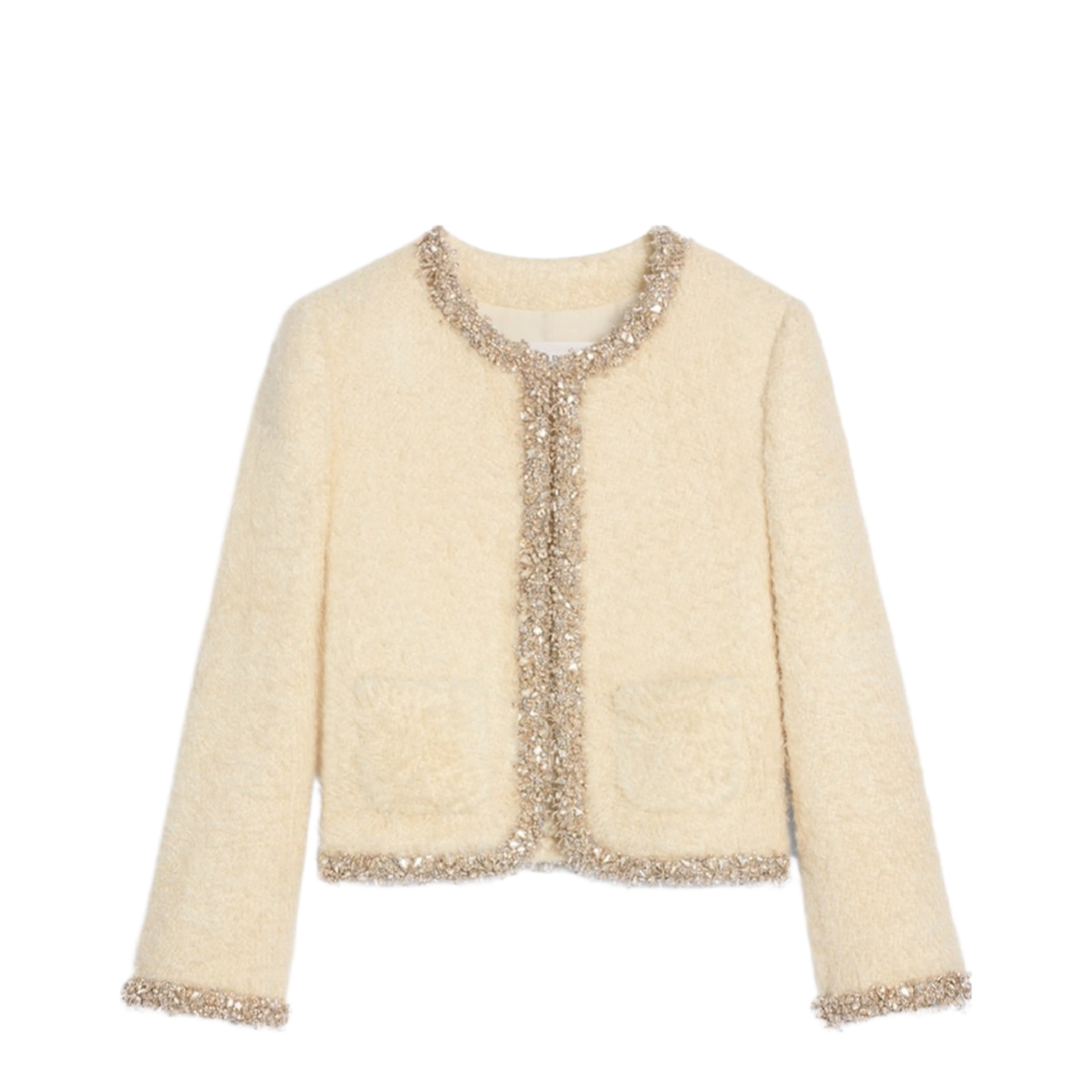 Embroidered Silk Jacket In Multi - Image 1