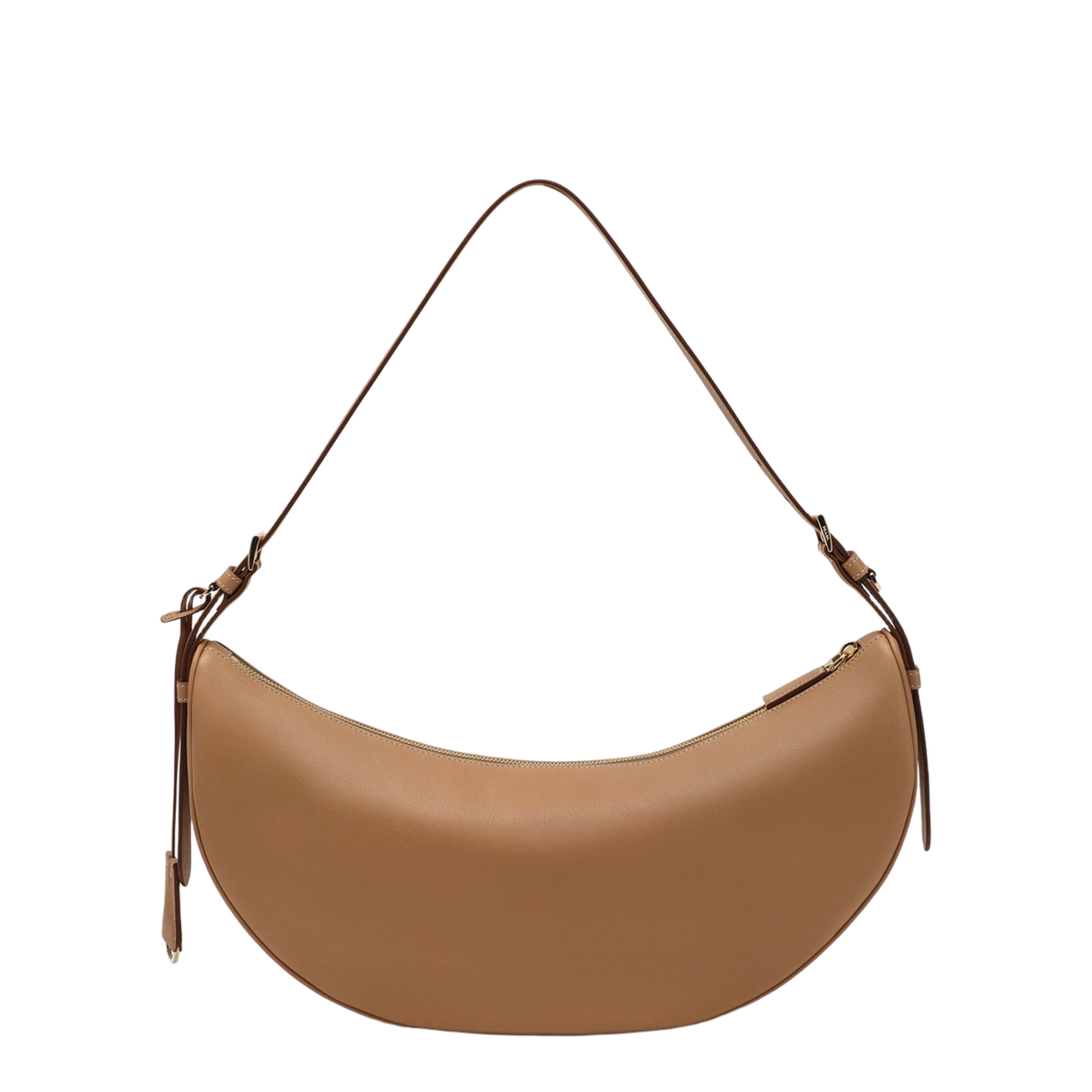 Demi-Lune Large Calfskin Shoulder Bag - Natural - Image 2