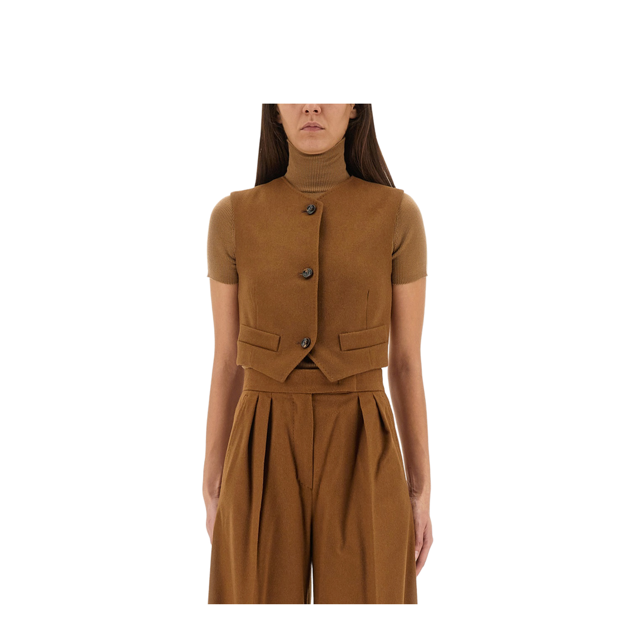 Camel Hair Vest - Image 1