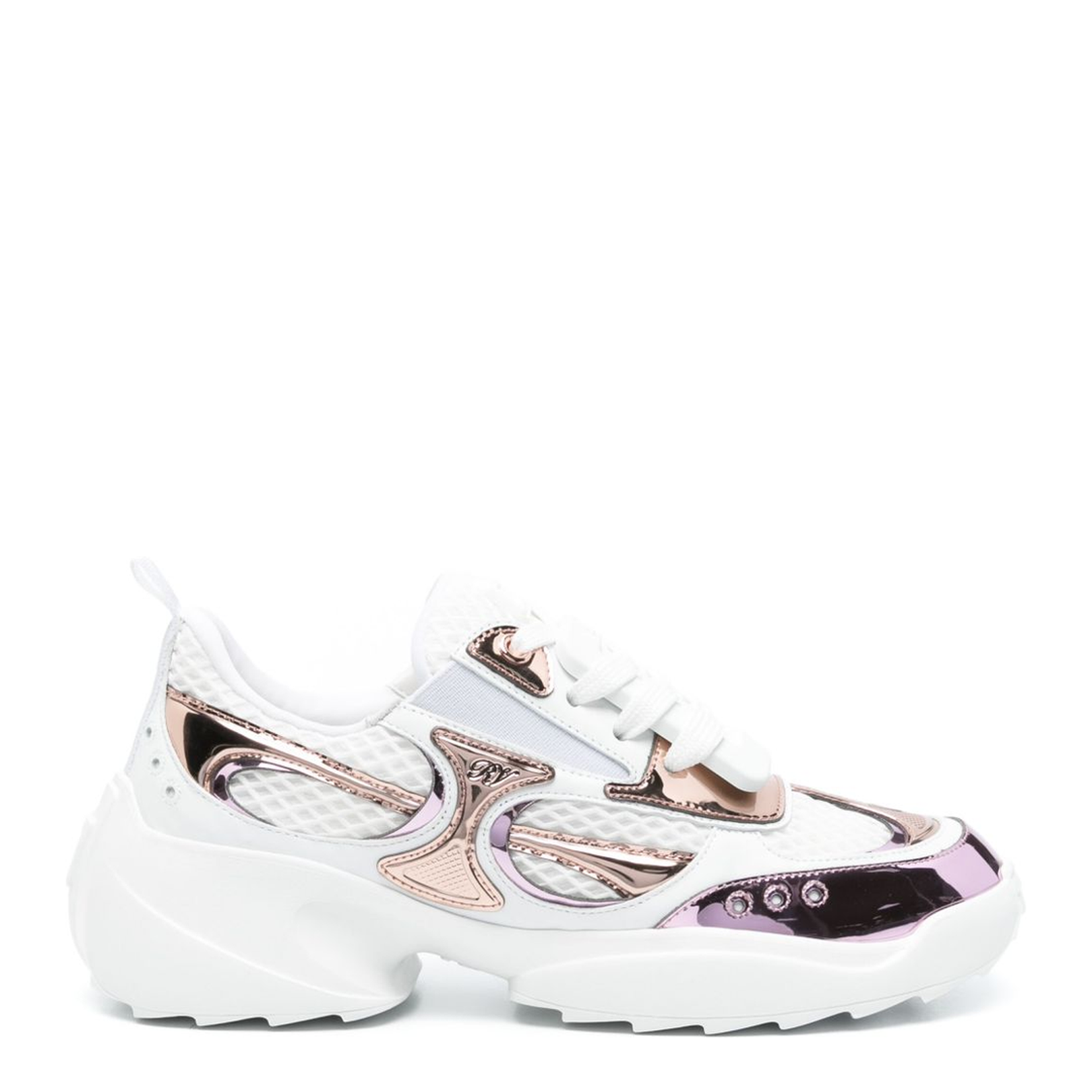 Viv' on the Run Sneakers in Leather and Fabric - Image 1