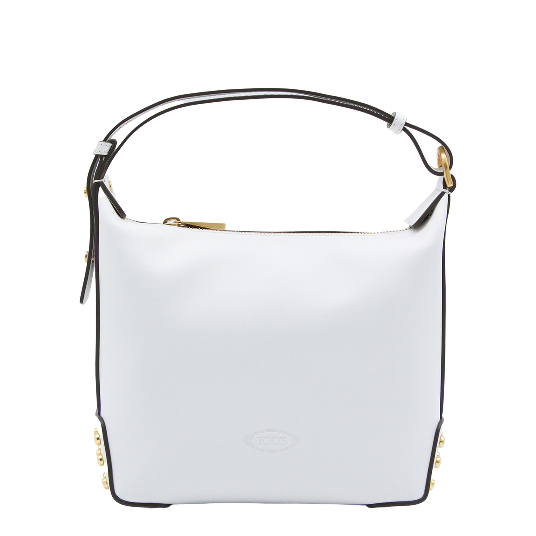 Mini Calf Leather Shoulder Bag - White - Image 1
