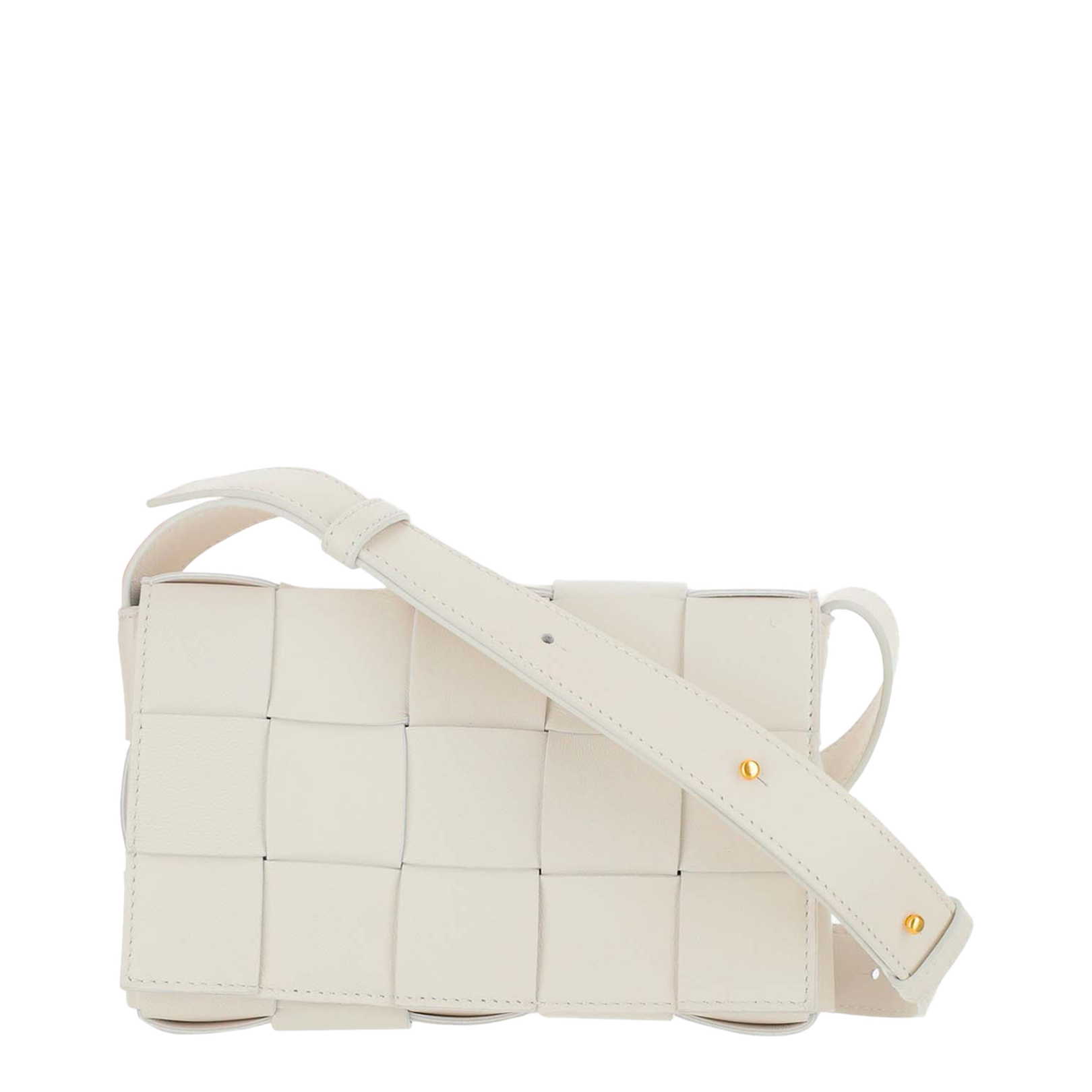 Cassette Small Lambskin Crossbody Bags - White - Image 1