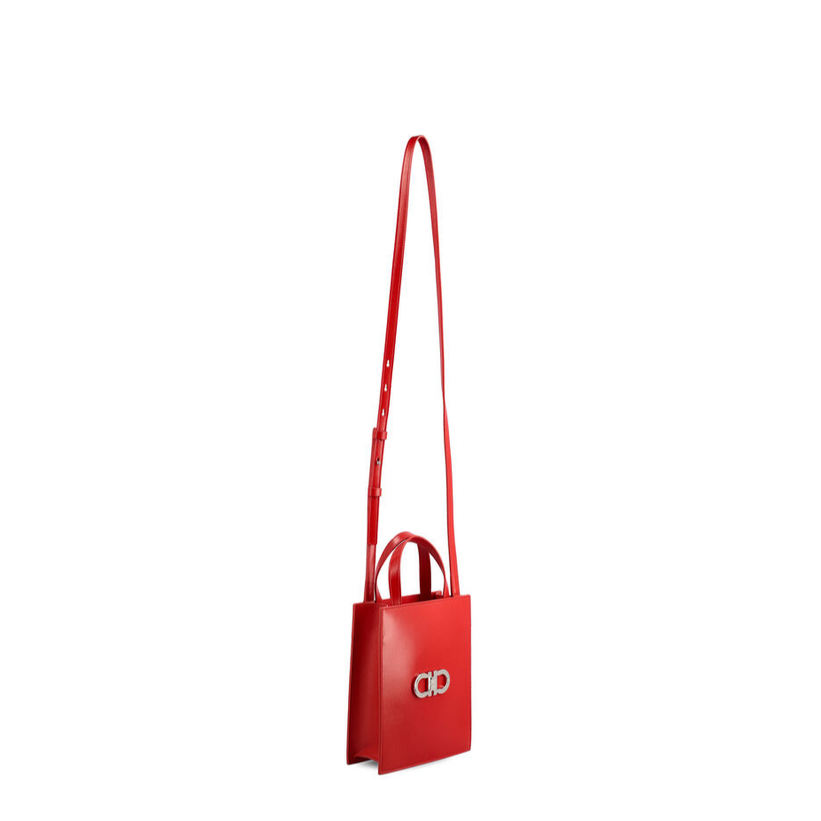 Mini Calfskin Clutch - Flame Red - Image 4