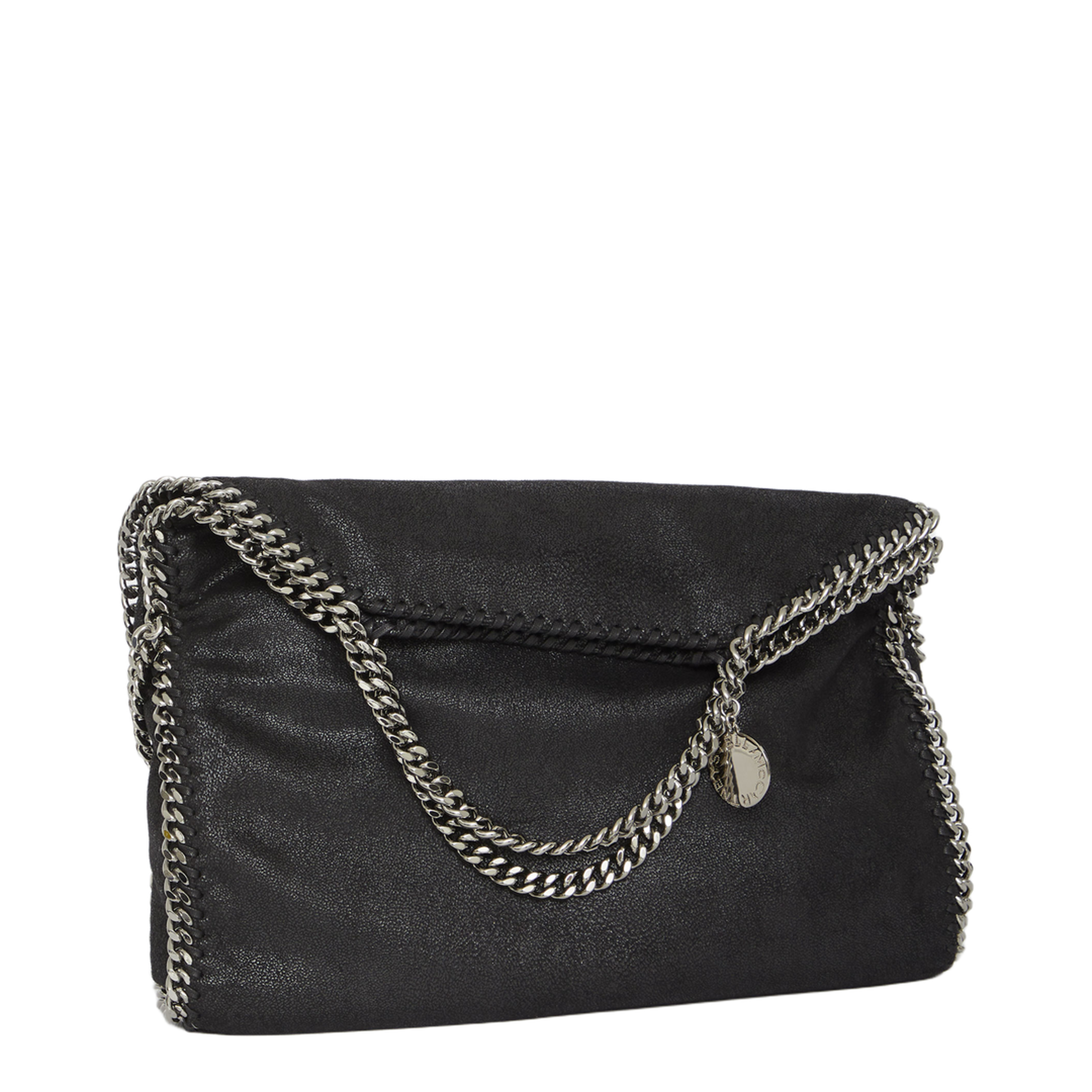 Falabella Fold-Over Shaggy Deer Tote Bag - Black - Image 12