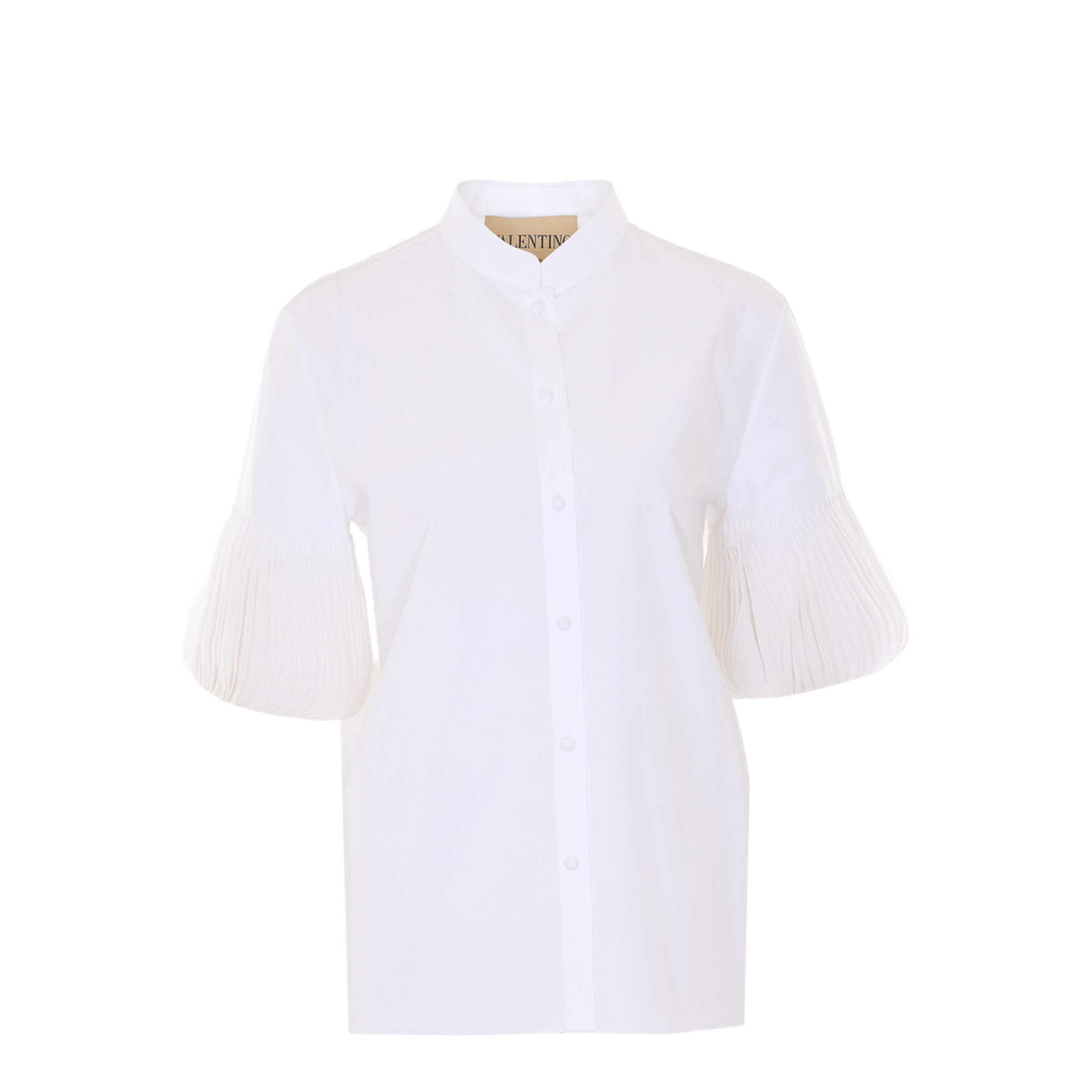 Women's White Poplin Shirt - Image 1
