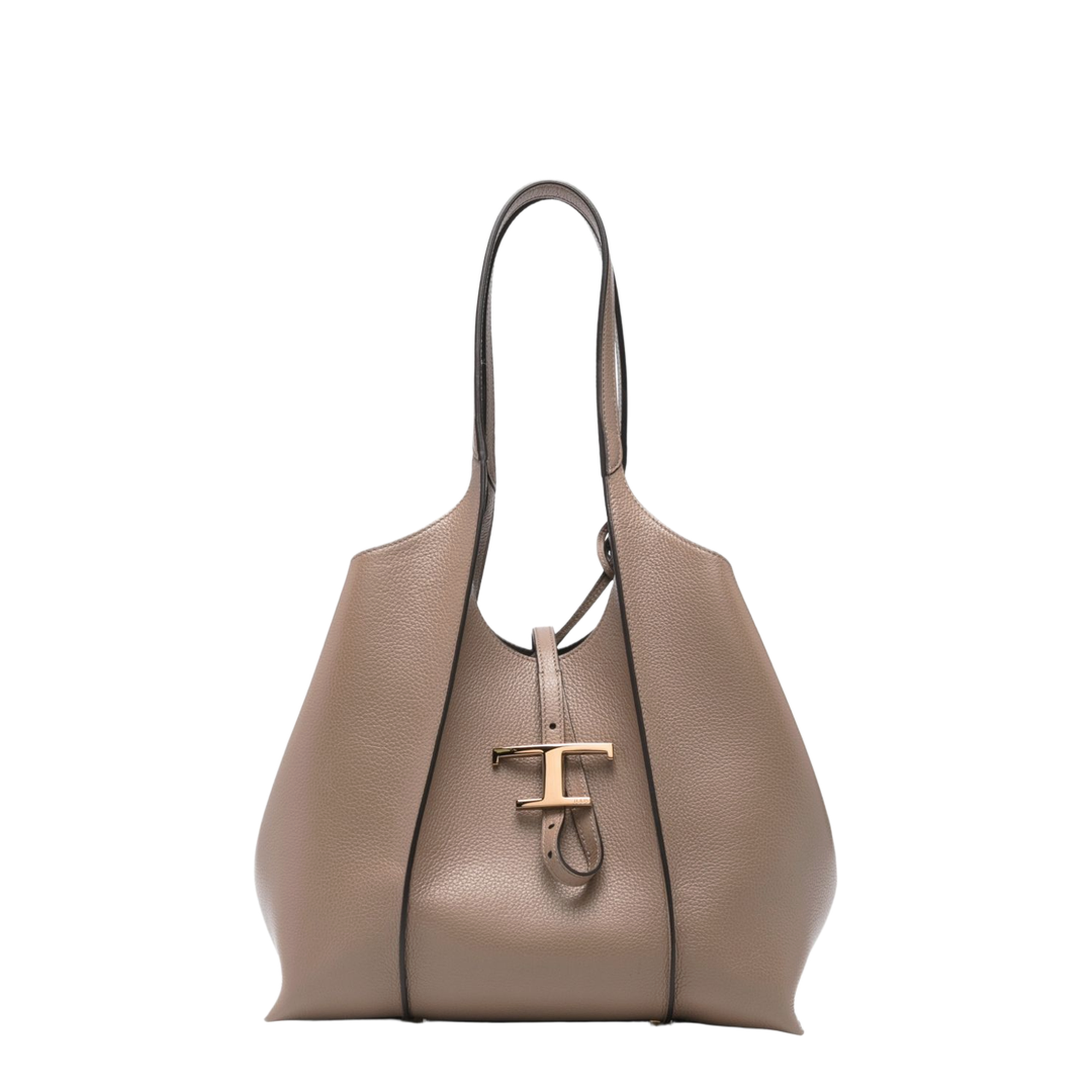 T Timeless Small Calf Leather Shopping Bag - Creta - Image 1