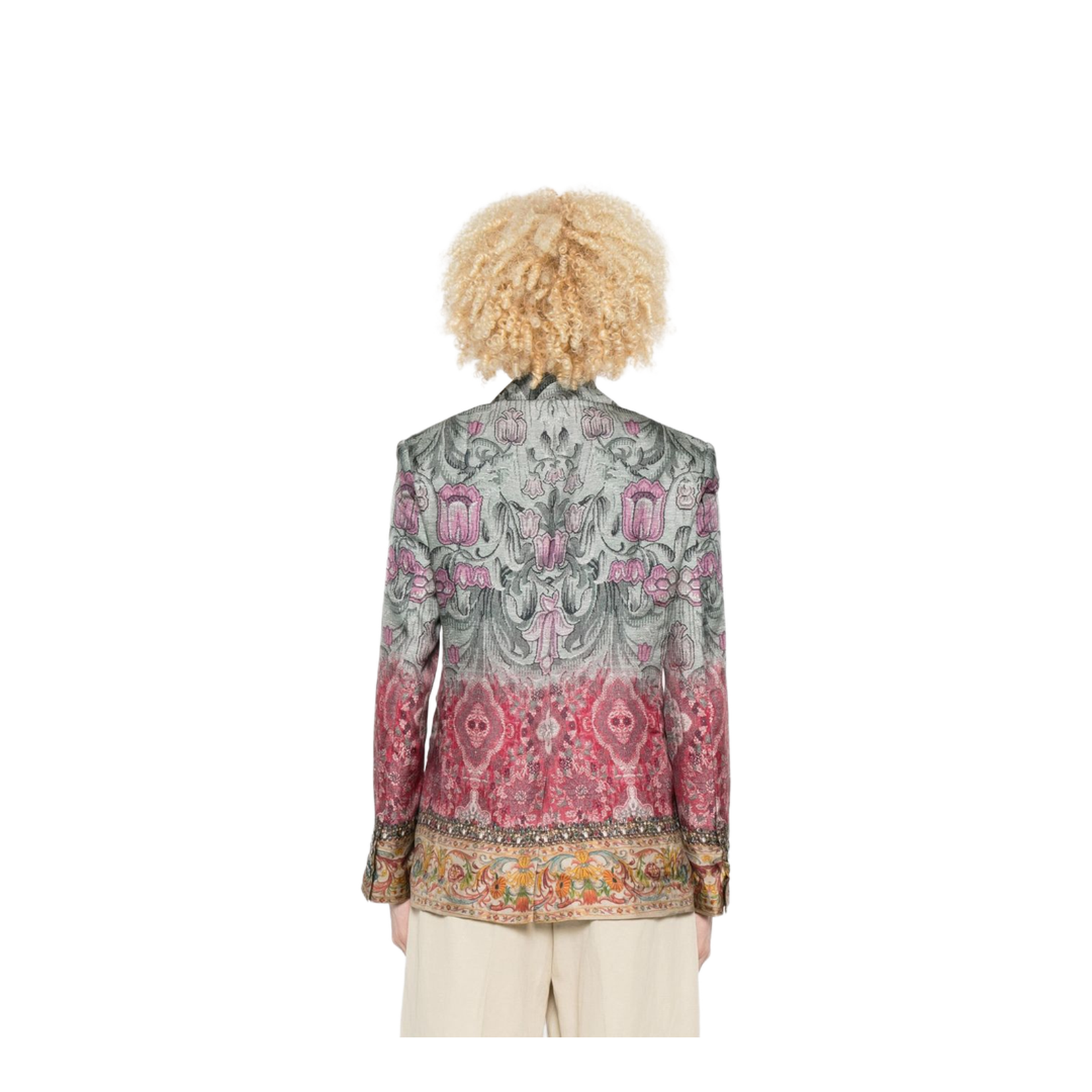 Silk Single-Breasted Jacket - Image 2