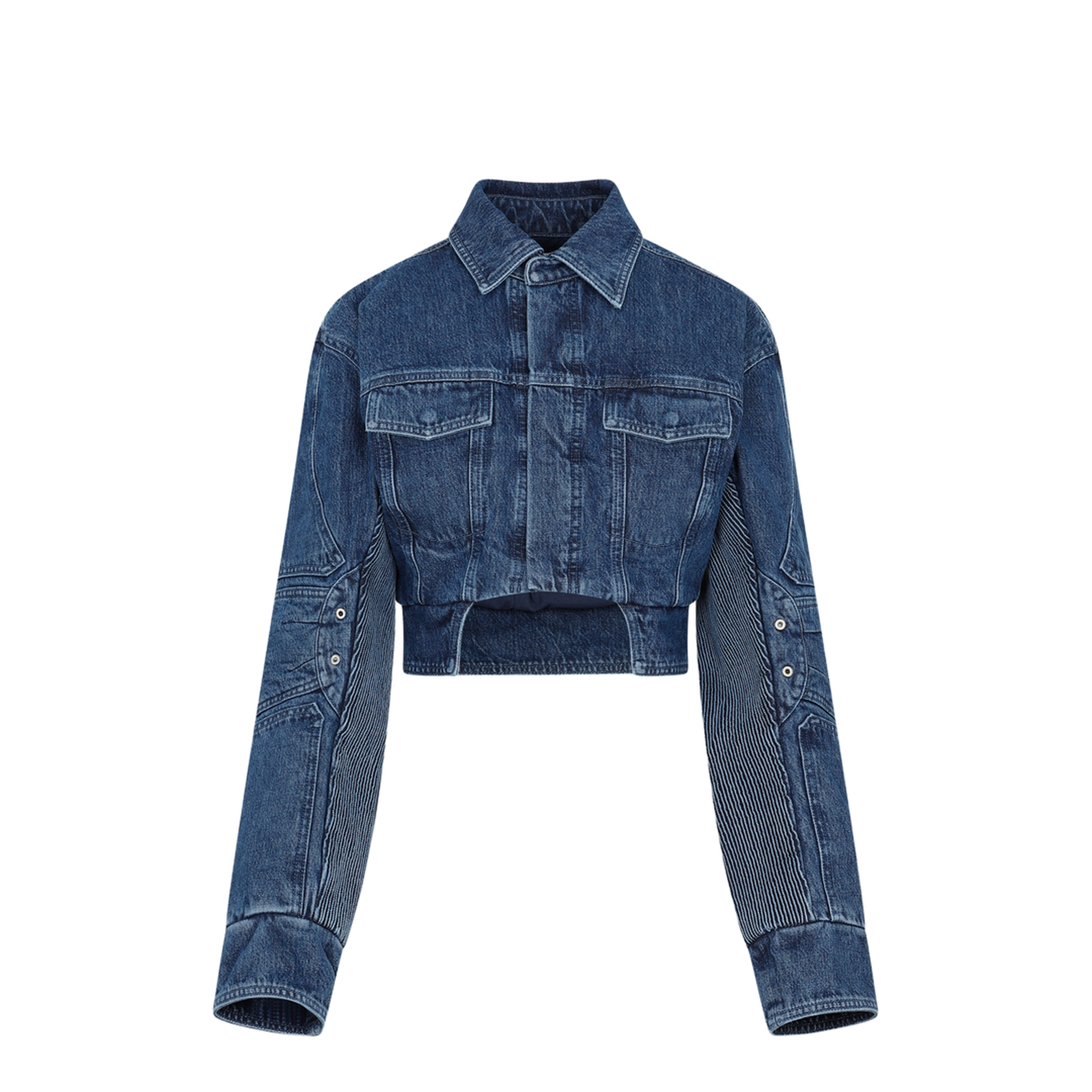 Motorcycle Hole Crop Jacket - Image 3