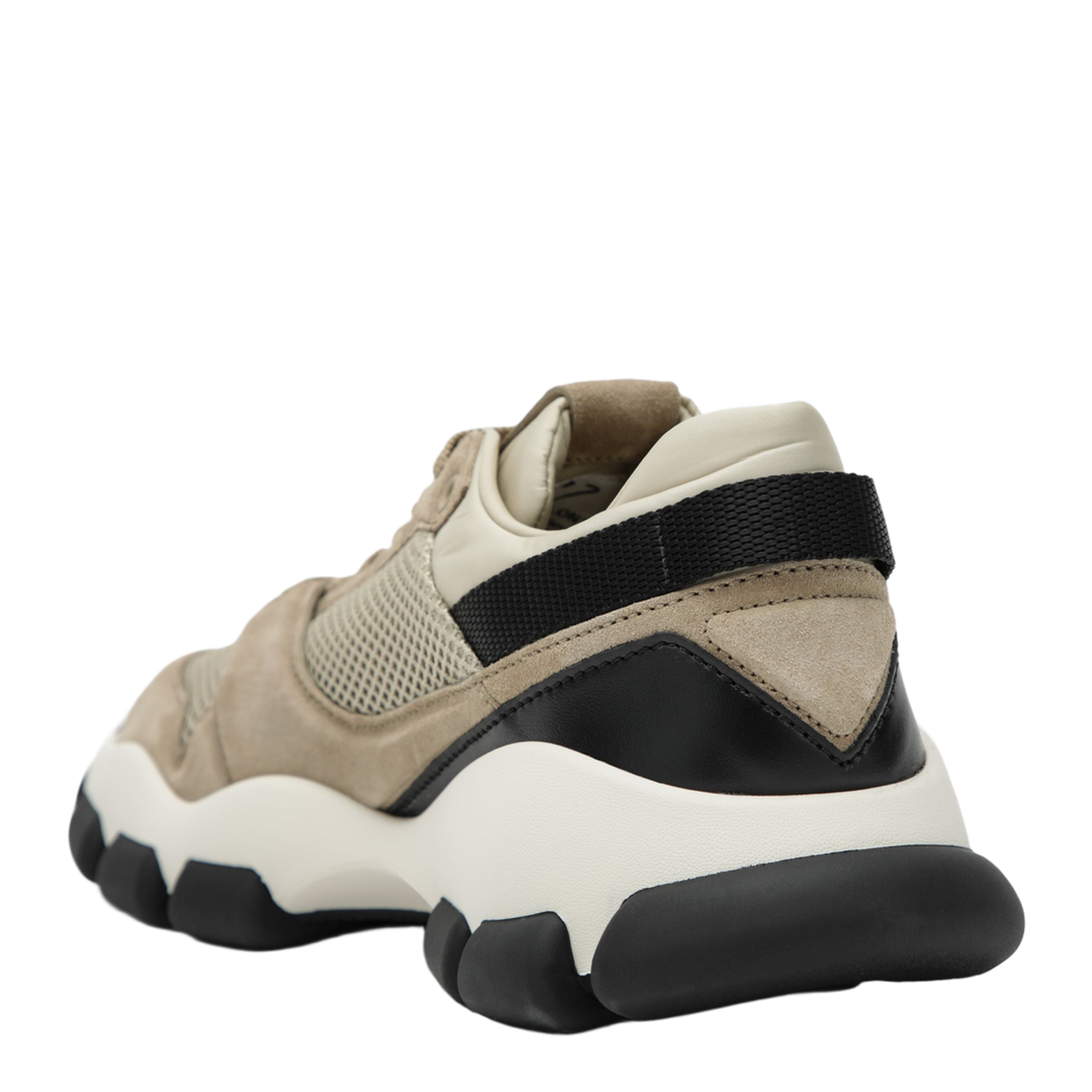 Mesh and Suede Sneakers in Desert - Image 2