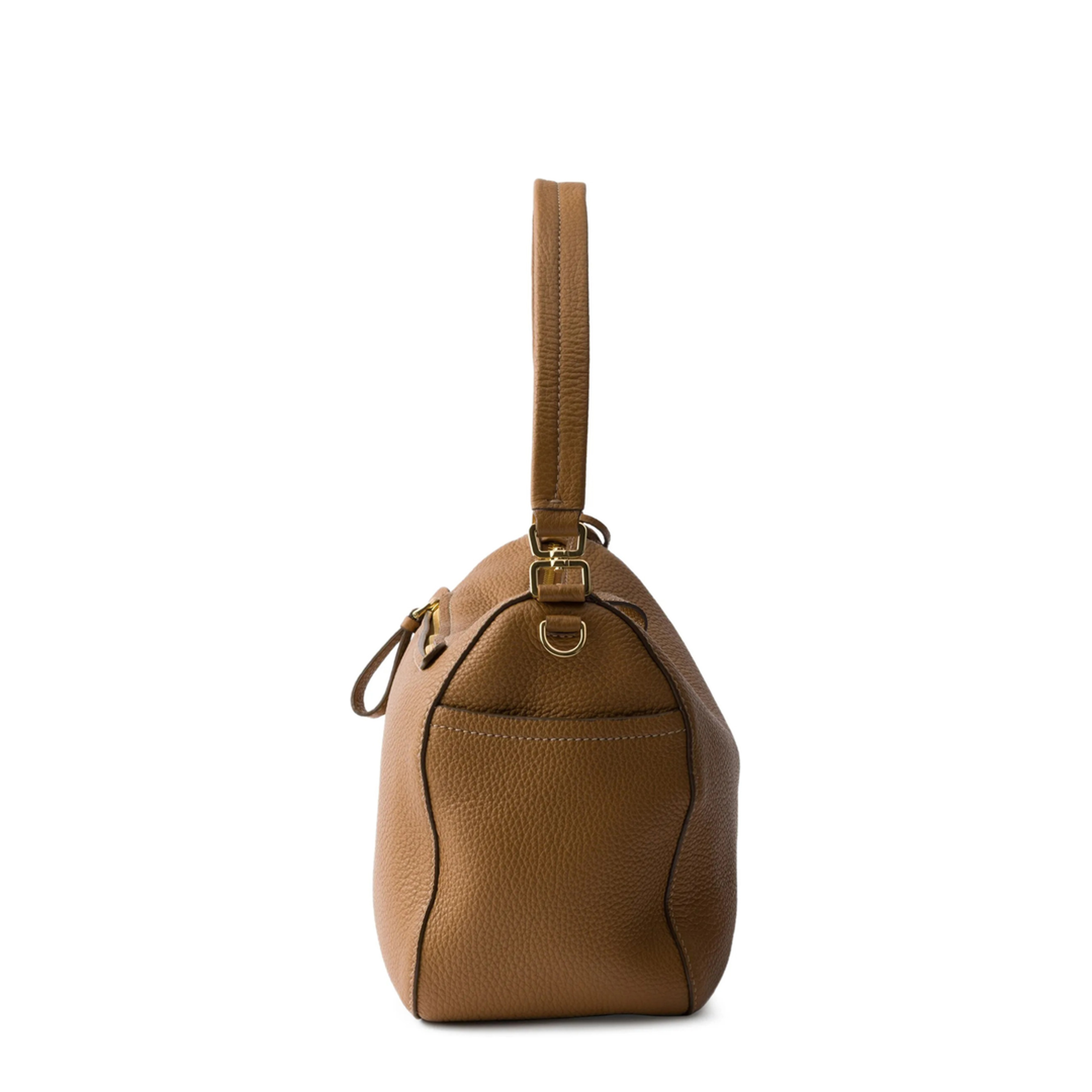 Medium Calfskin Shoulder Bag - Caramel - Image 4