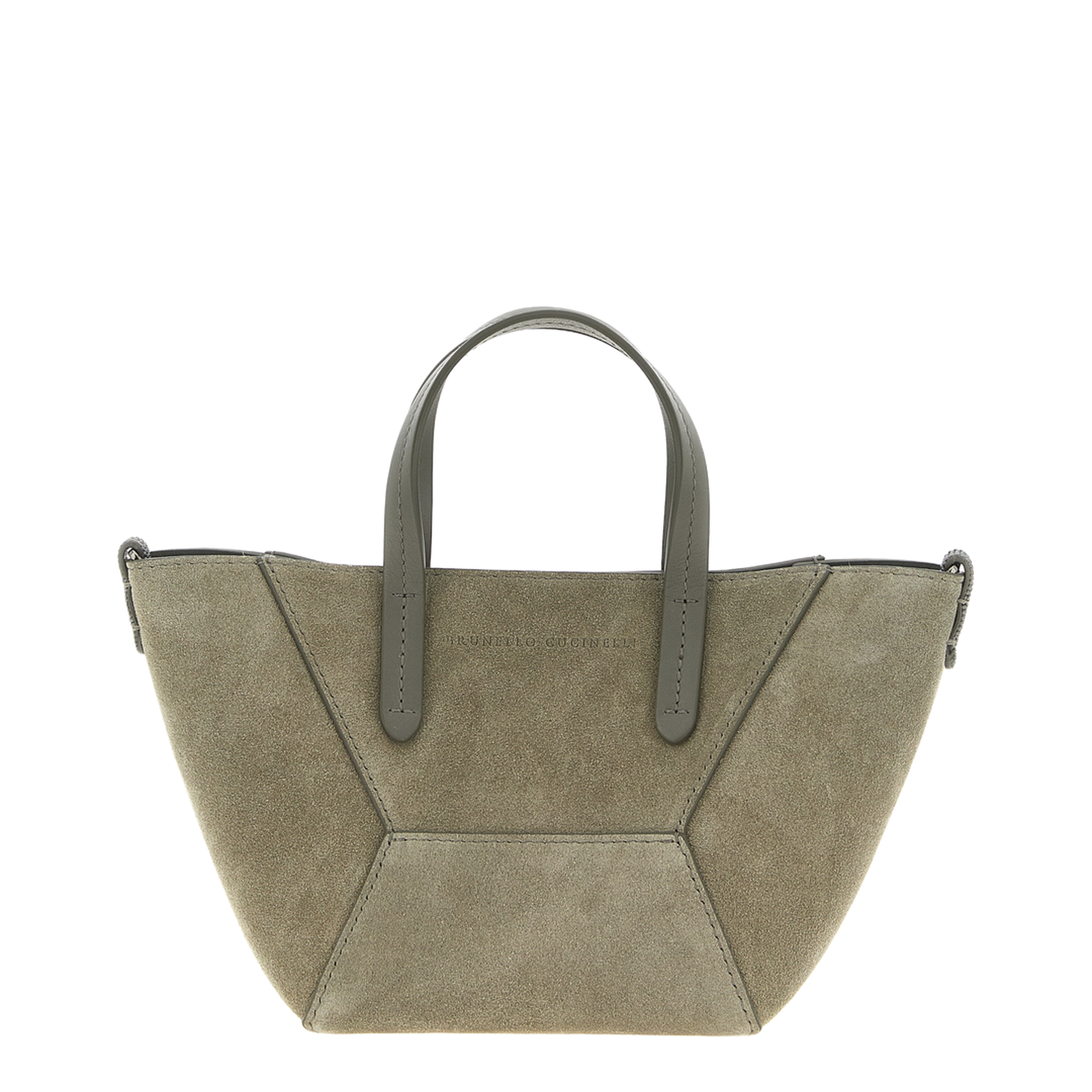 BC Duo Mini Suede Bag - Khaki - Image 1