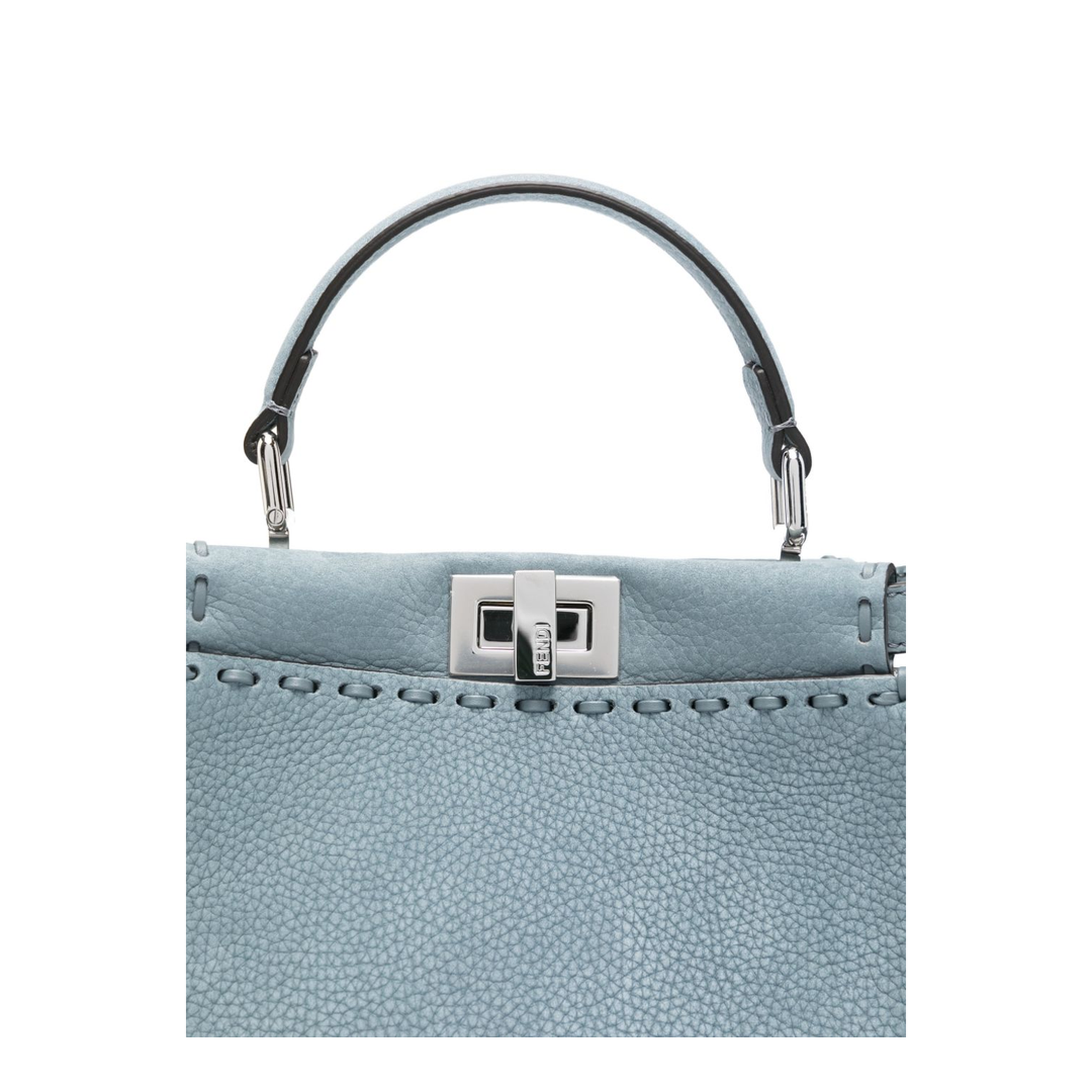 Peekaboo Mini Cuoio Romano Leather Light Blue - Image 2