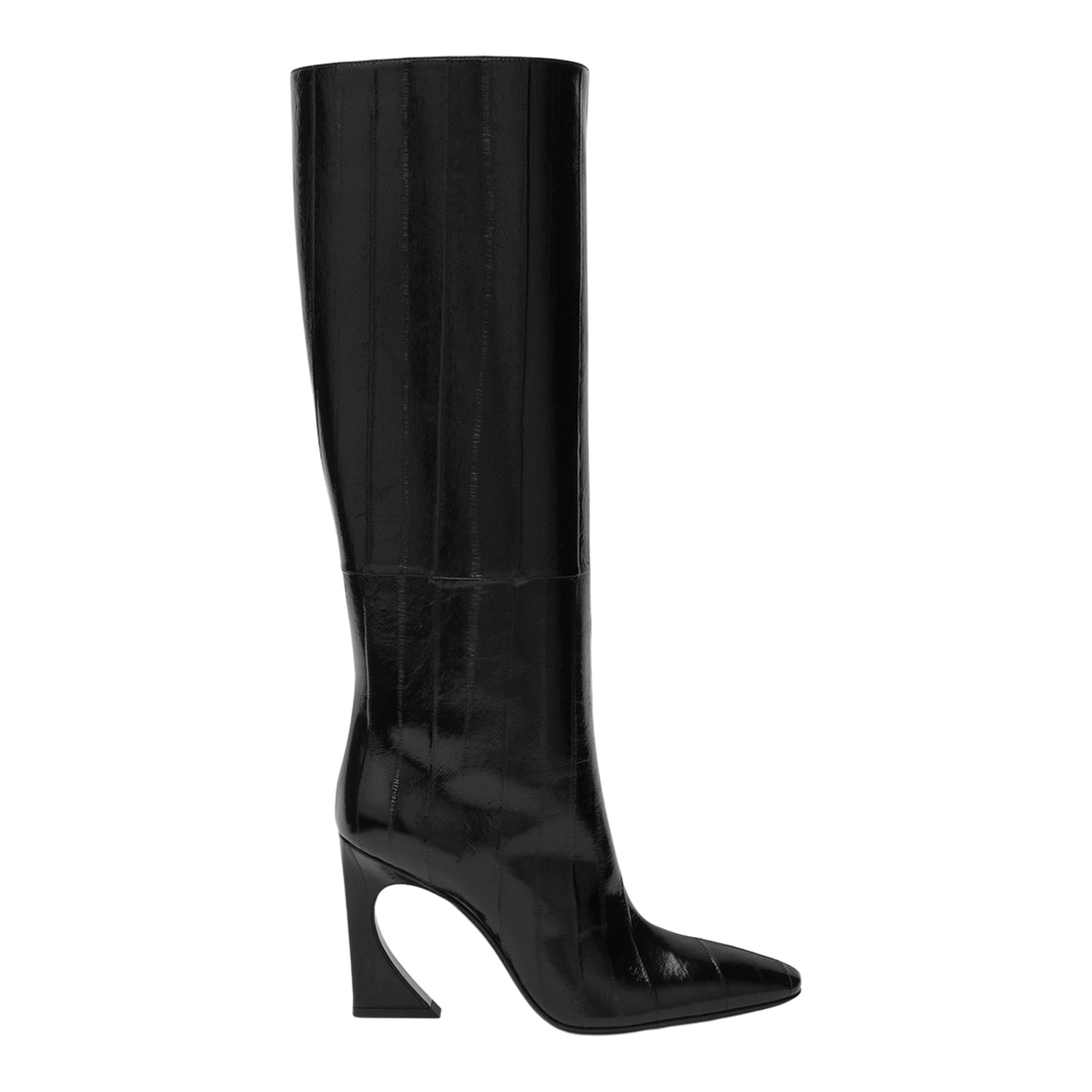 Black Hagfish Leather Boots Arco - Image 1