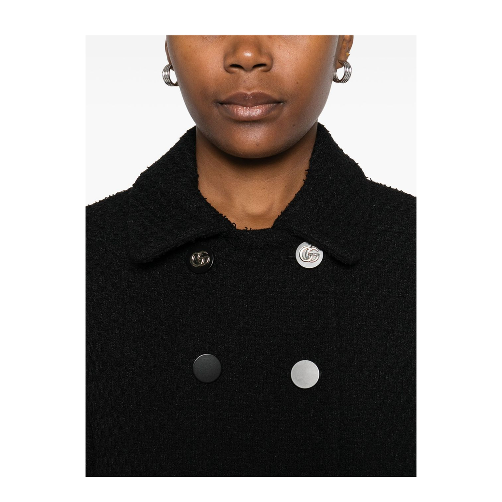 Wool Tweed Double-Breasted Blazer - Image 5