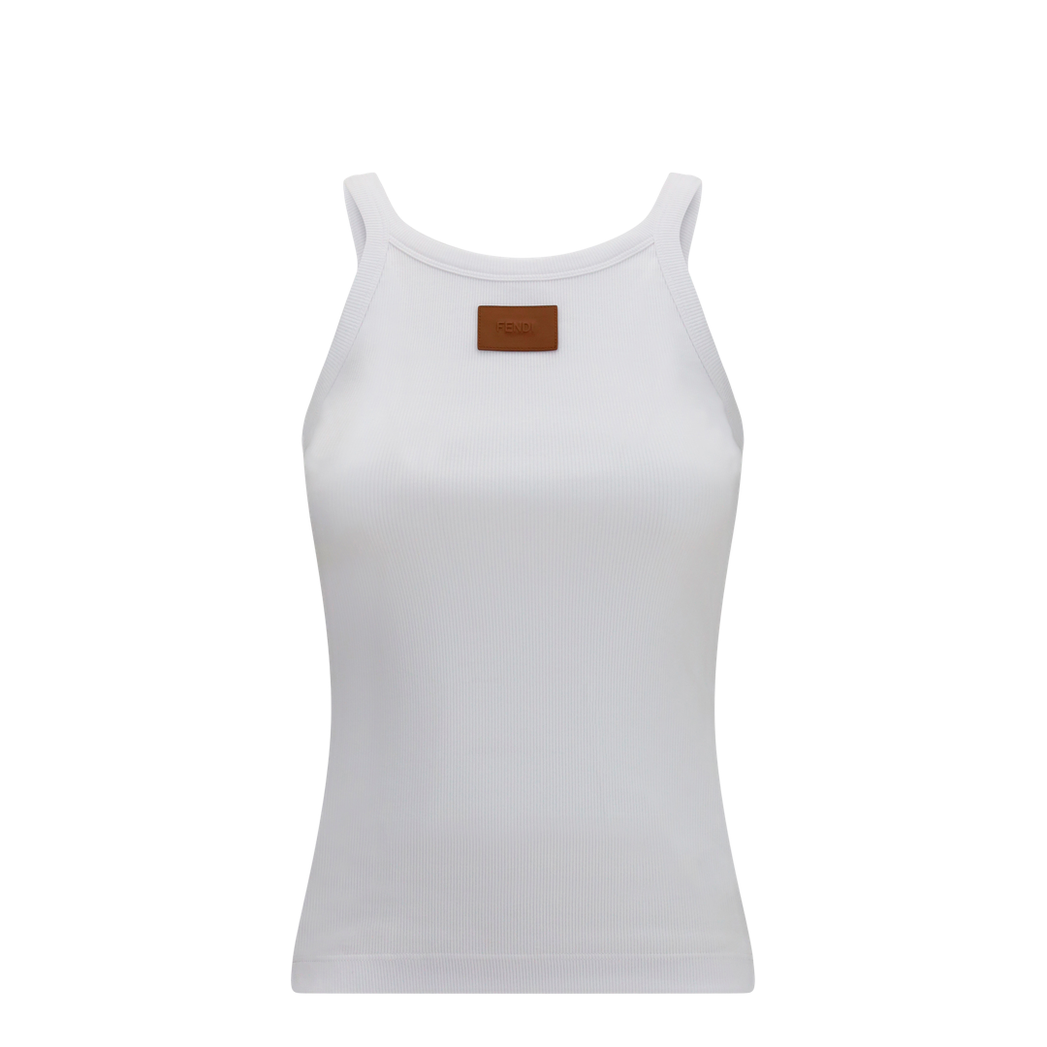 Ribbed Cotton Tank Top - Image 1