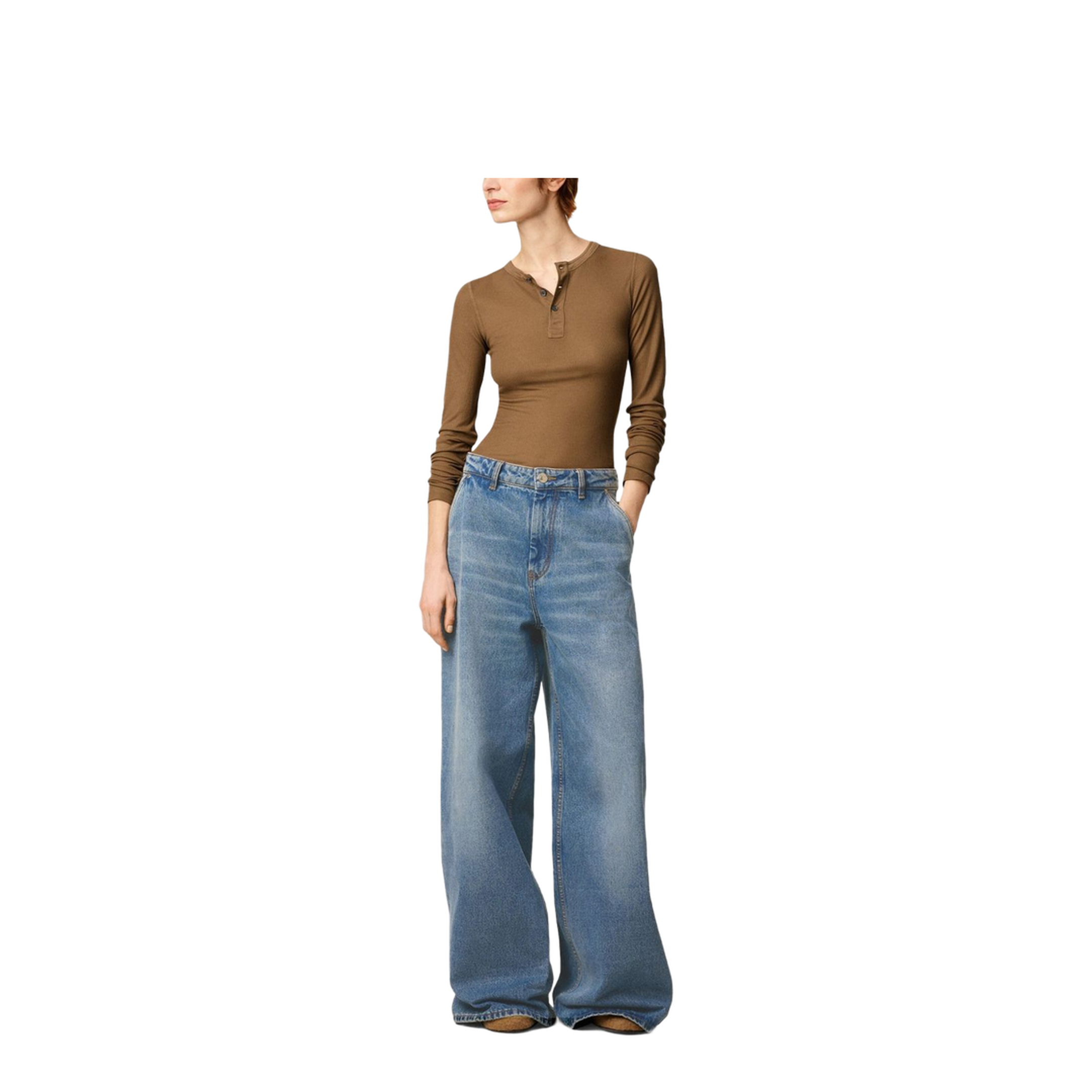 Wide-Leg Denim Jeans - Image 6