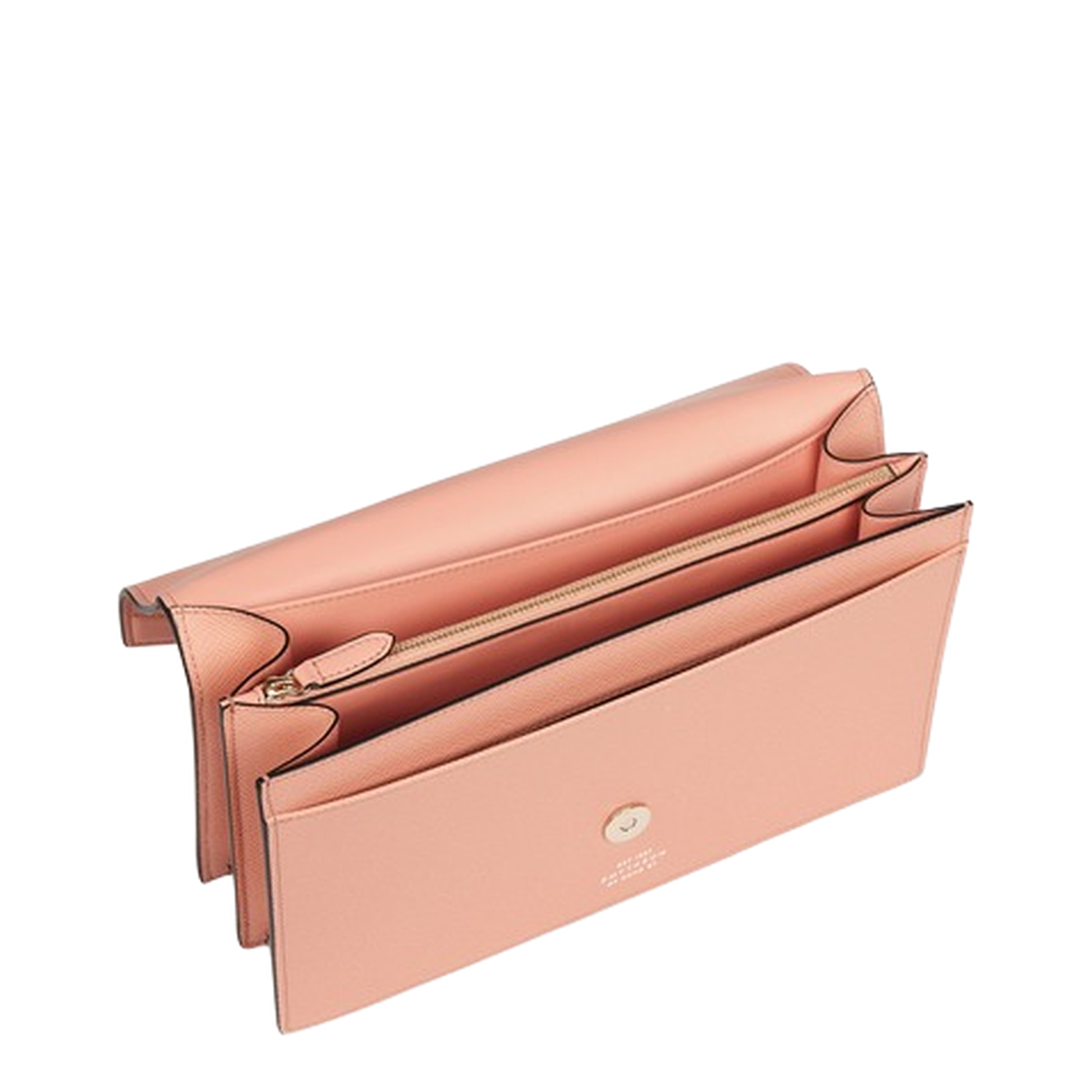 Panama One Size Cross-grain Calf Leather Crossbody - Peach - Image 3
